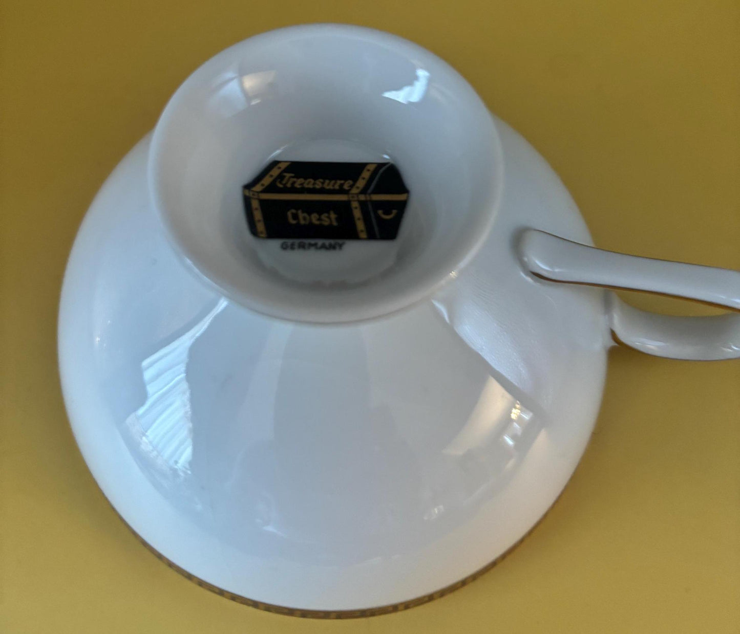 Vintage Porcelain Cup by Treasure Chest Made in Germany Lover Antiques and Vintage