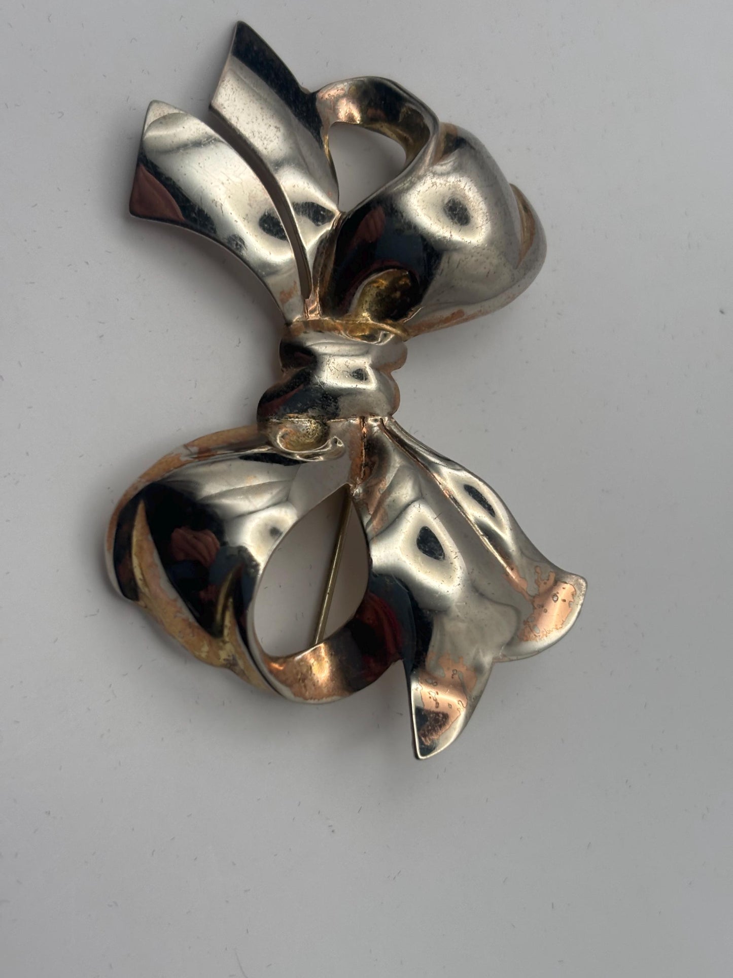 Monet Sterling Silver Bow Pin Brooch, Jewelry Gifts