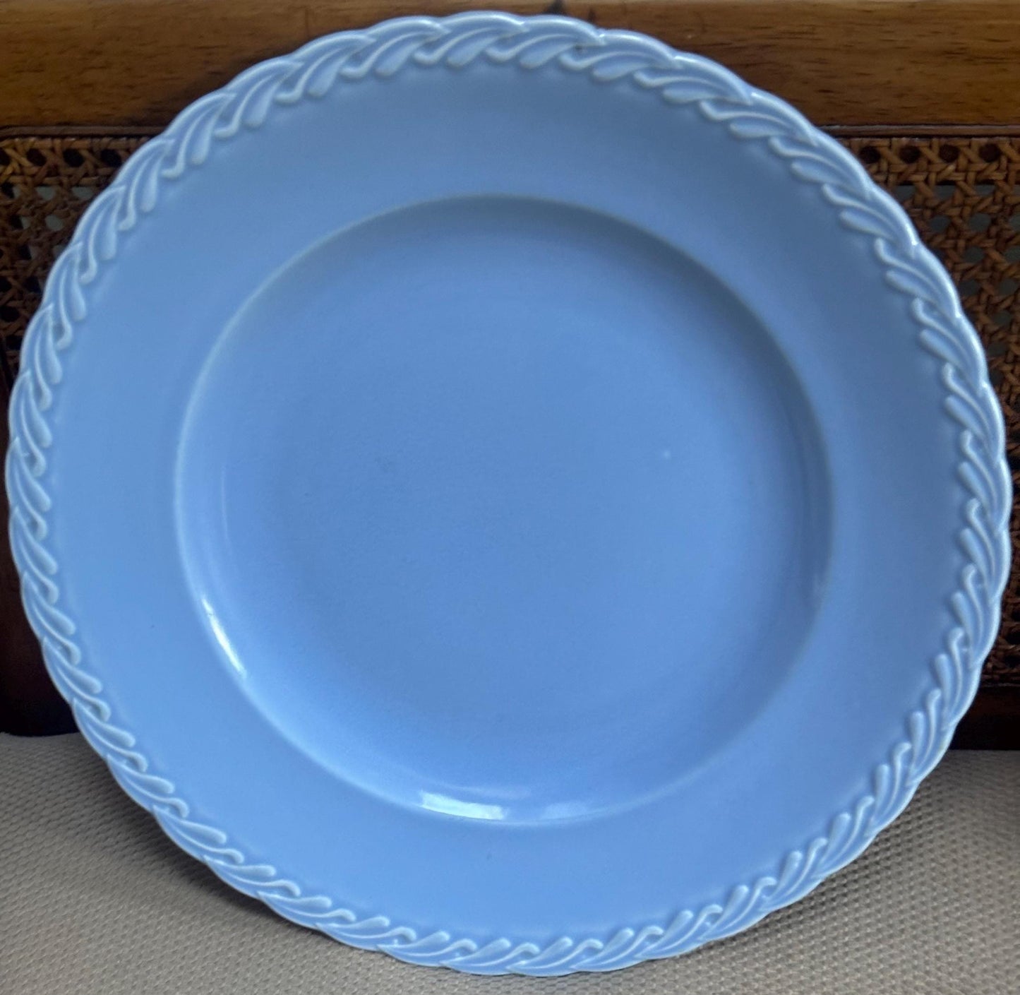 Vernon Kilns Native California Blue Large Platter, Delphine Blue Collection, Lover Antiques and Vintage