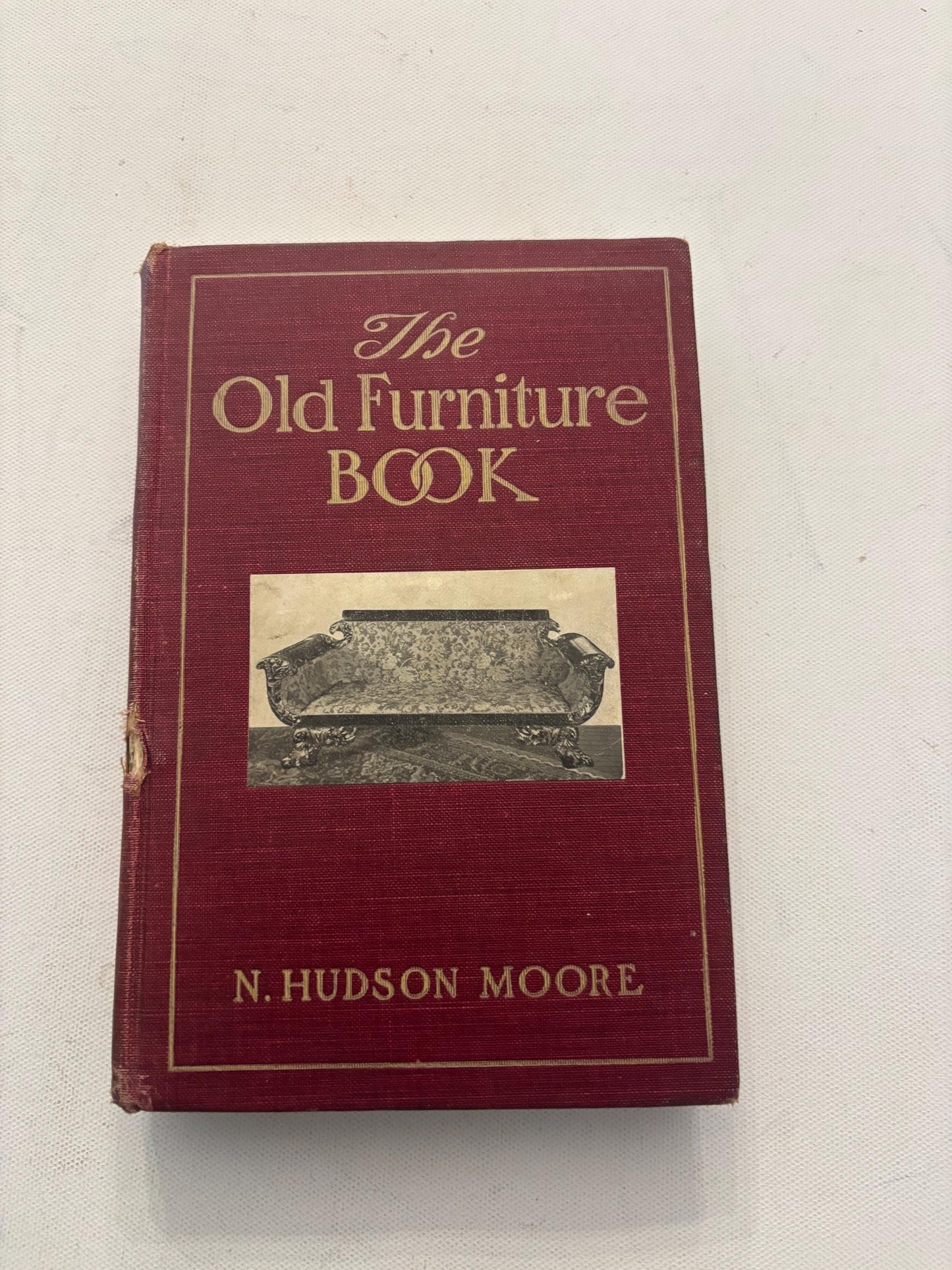 First Edition Old Furniture Book by N. Hudson Moore, Vintage Sketch of Past Days,1903, Lover Antiques and Vintage
