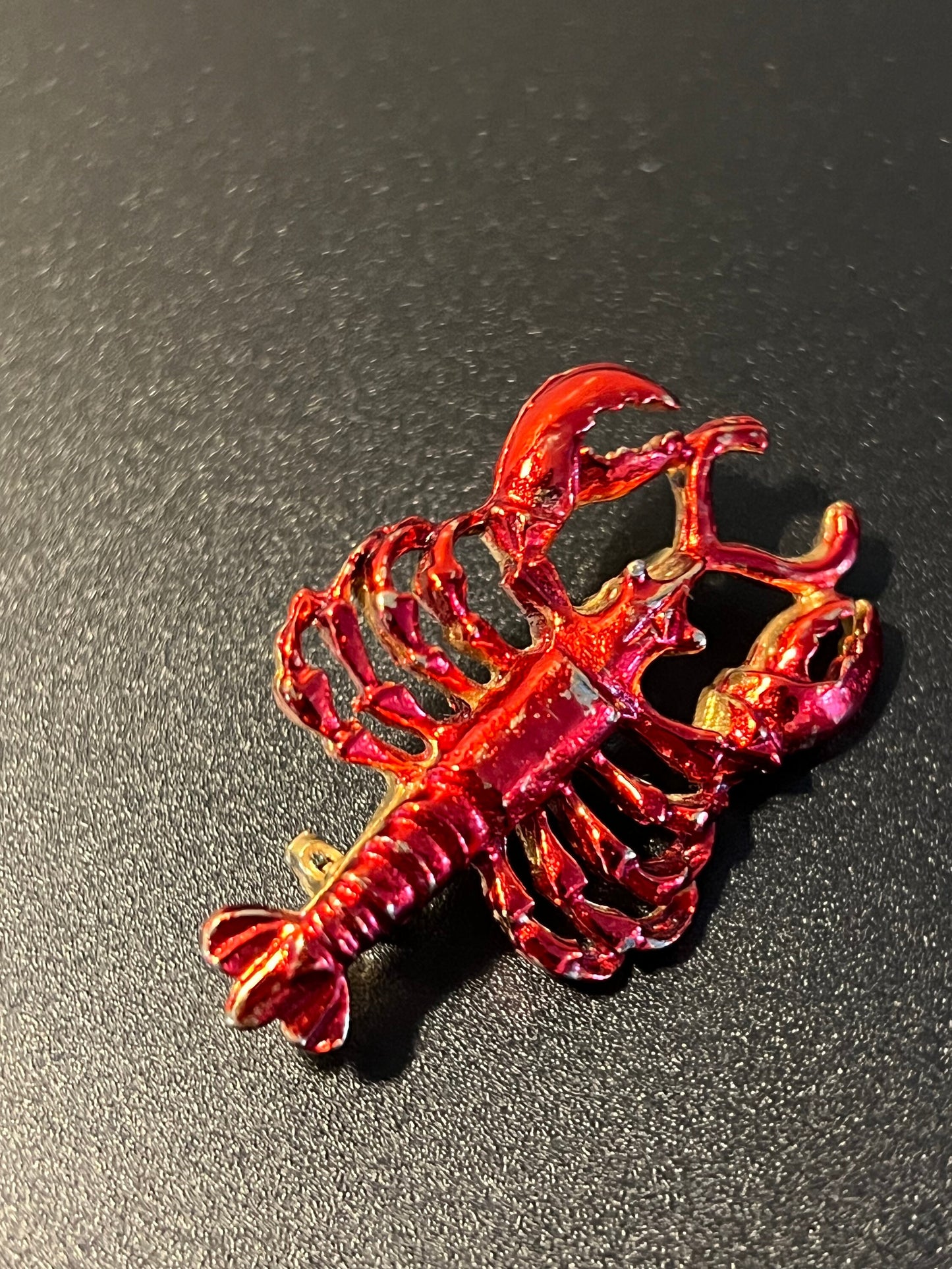 Vintage Red Lobster Brooch Pin Jewelry brooches Lover Antiques Red Enamel Pins