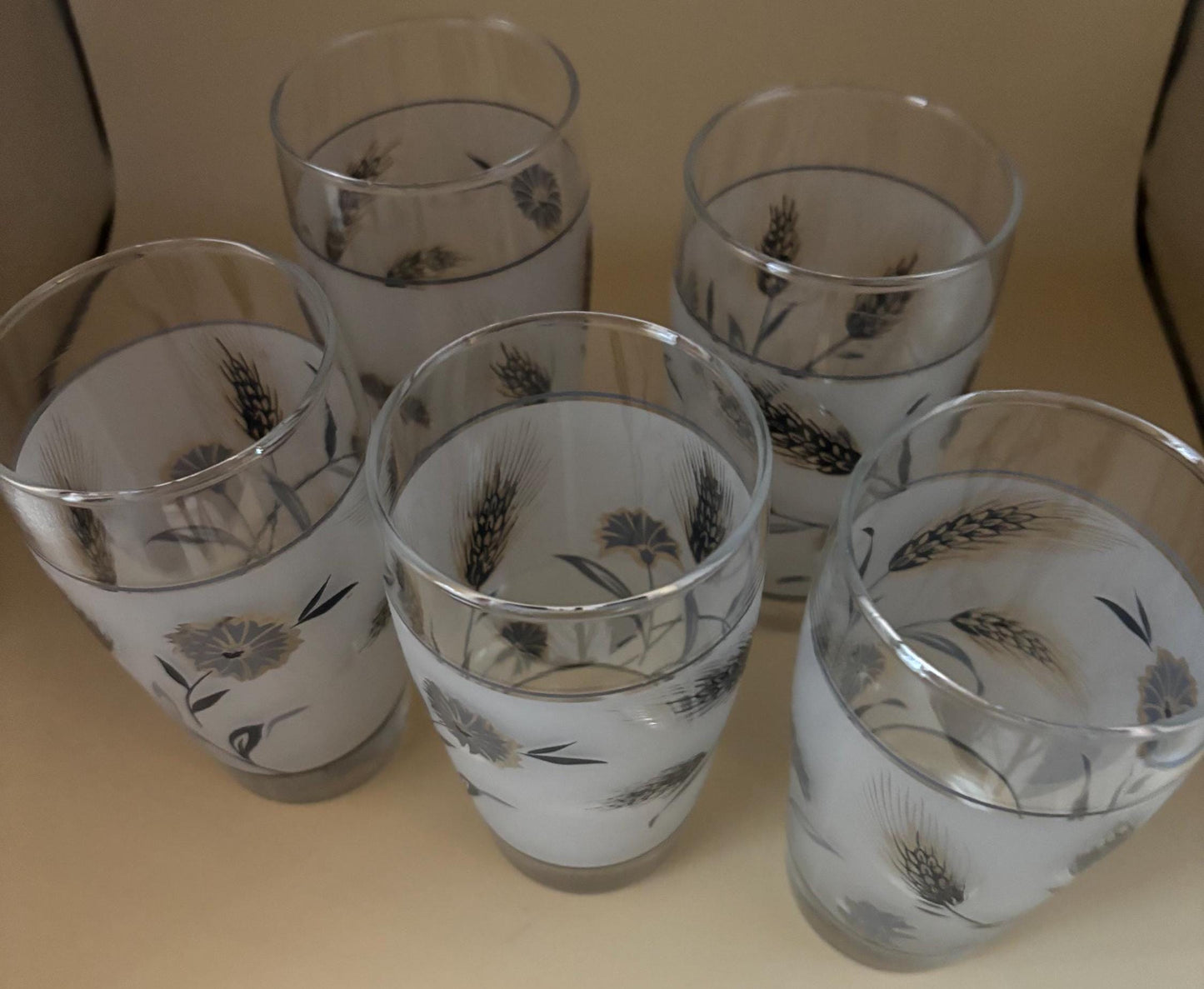 Vintage Silver City Crystal Glass: Mid-Century Wheat Design