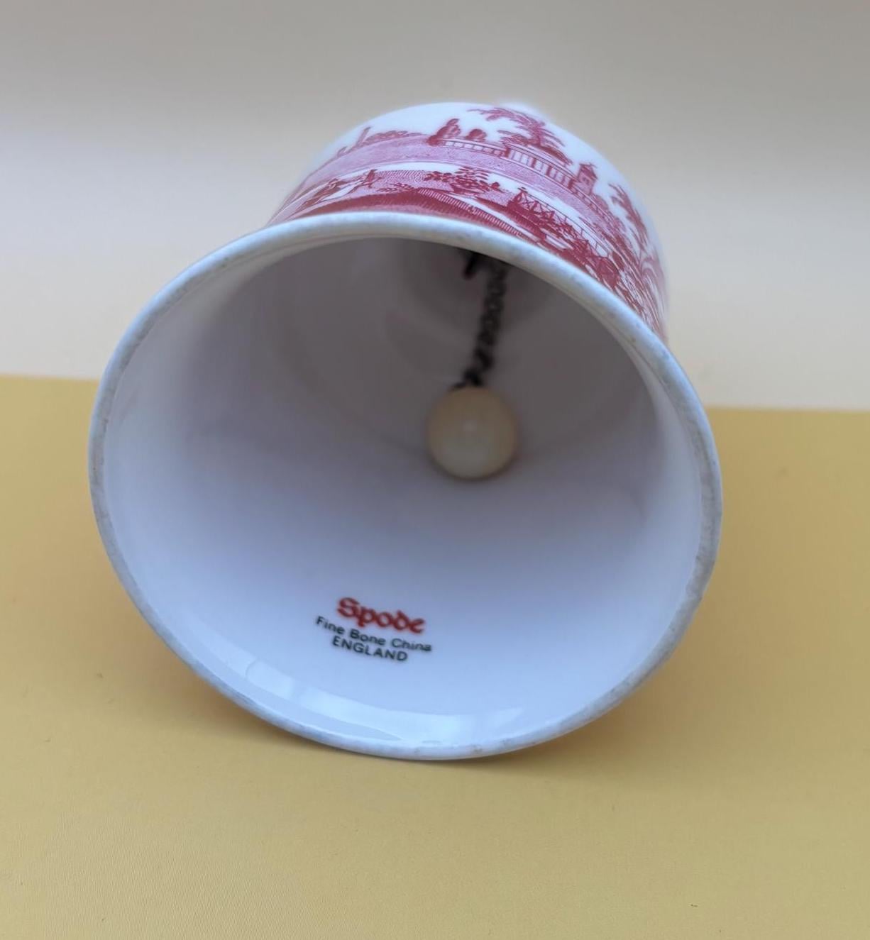 Vintage Spode Bell From England Fine Bone China Floral Design Lover Antiques and Vintage
