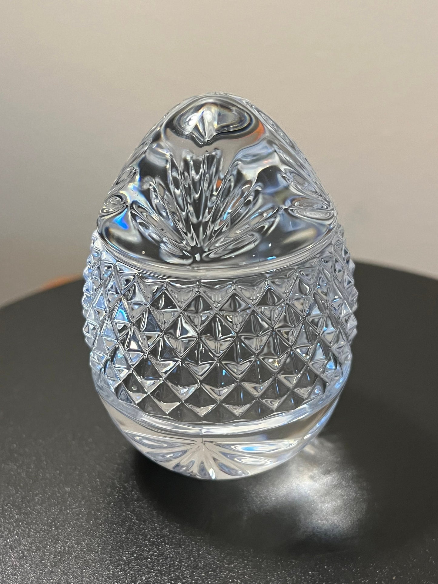 Vintage Egg Paperweight Crystal Cut Glass Art, Made in France, Perfect Gift, French Paperweight, Lover Antiques & Vintage