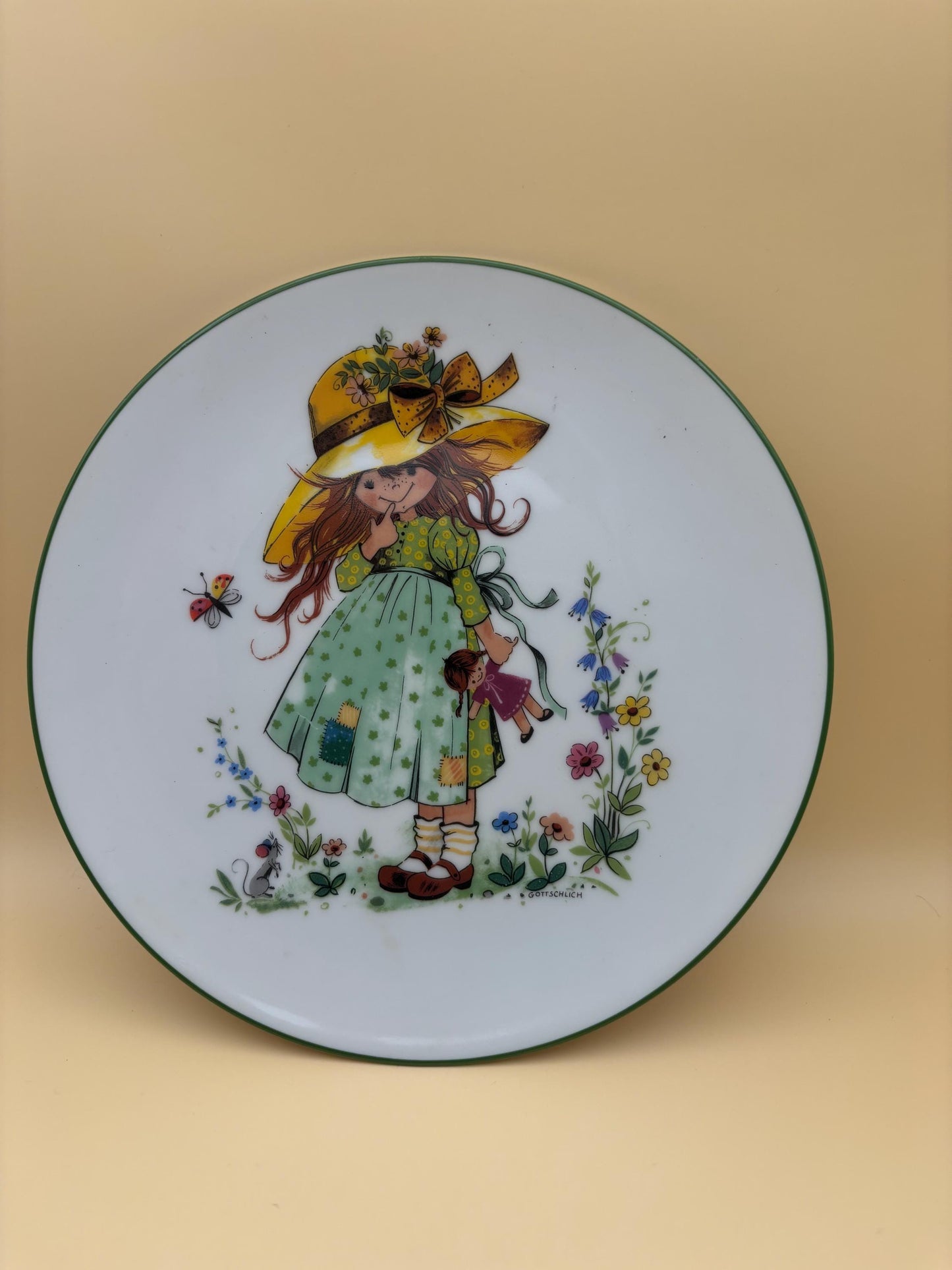 Vintage Bareuther Waldssassen Porcelain Plates and Cup Set Collection of 4 Bavaria Germany Gold Gilding Lover Antiques and Vintage