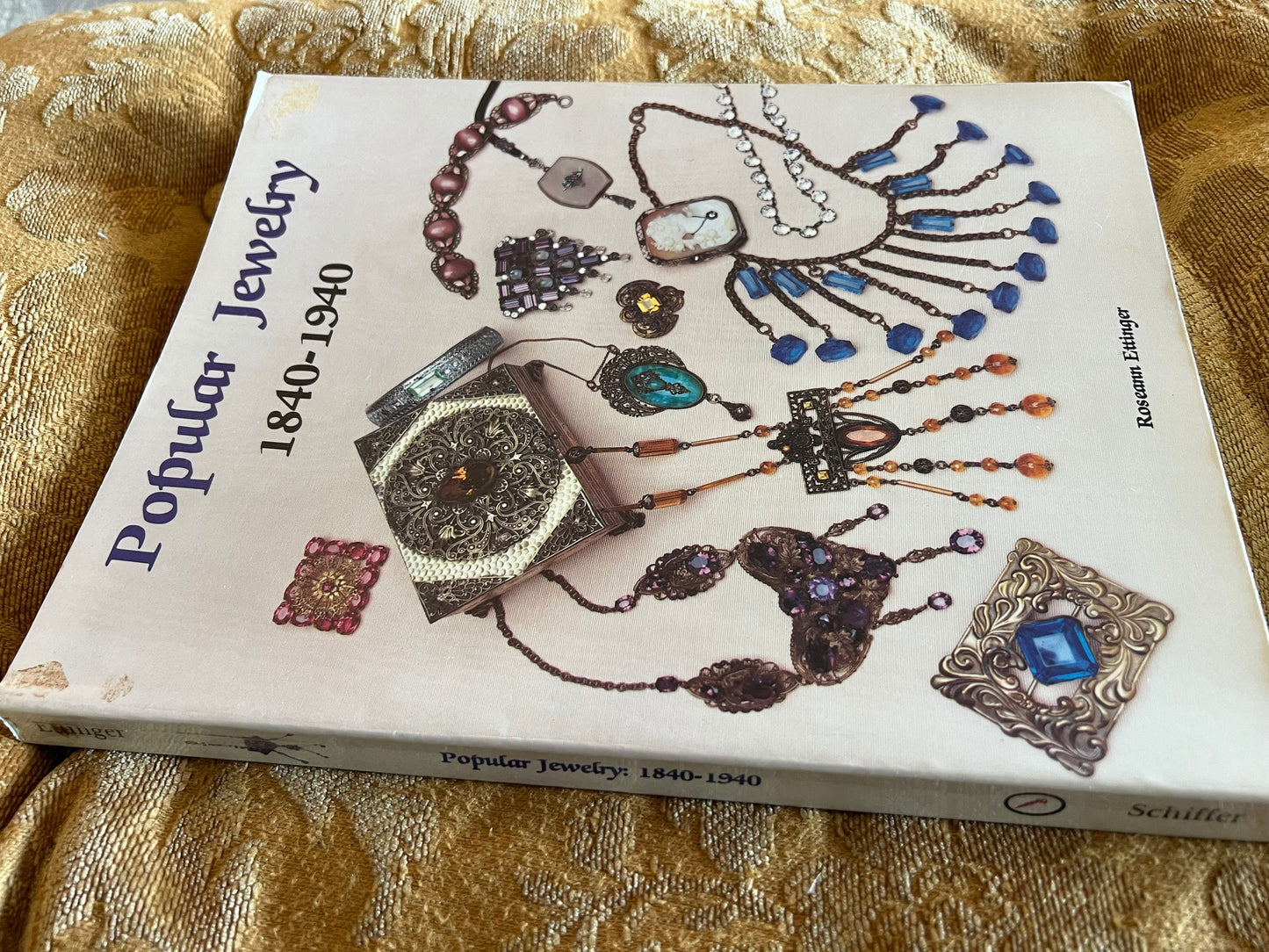 Popular Jewelry 1840-1940 Guide Book, by Roseann Ettinger, Original from 1990, Costume Jewelry Book, Lover Antiques and Vintage