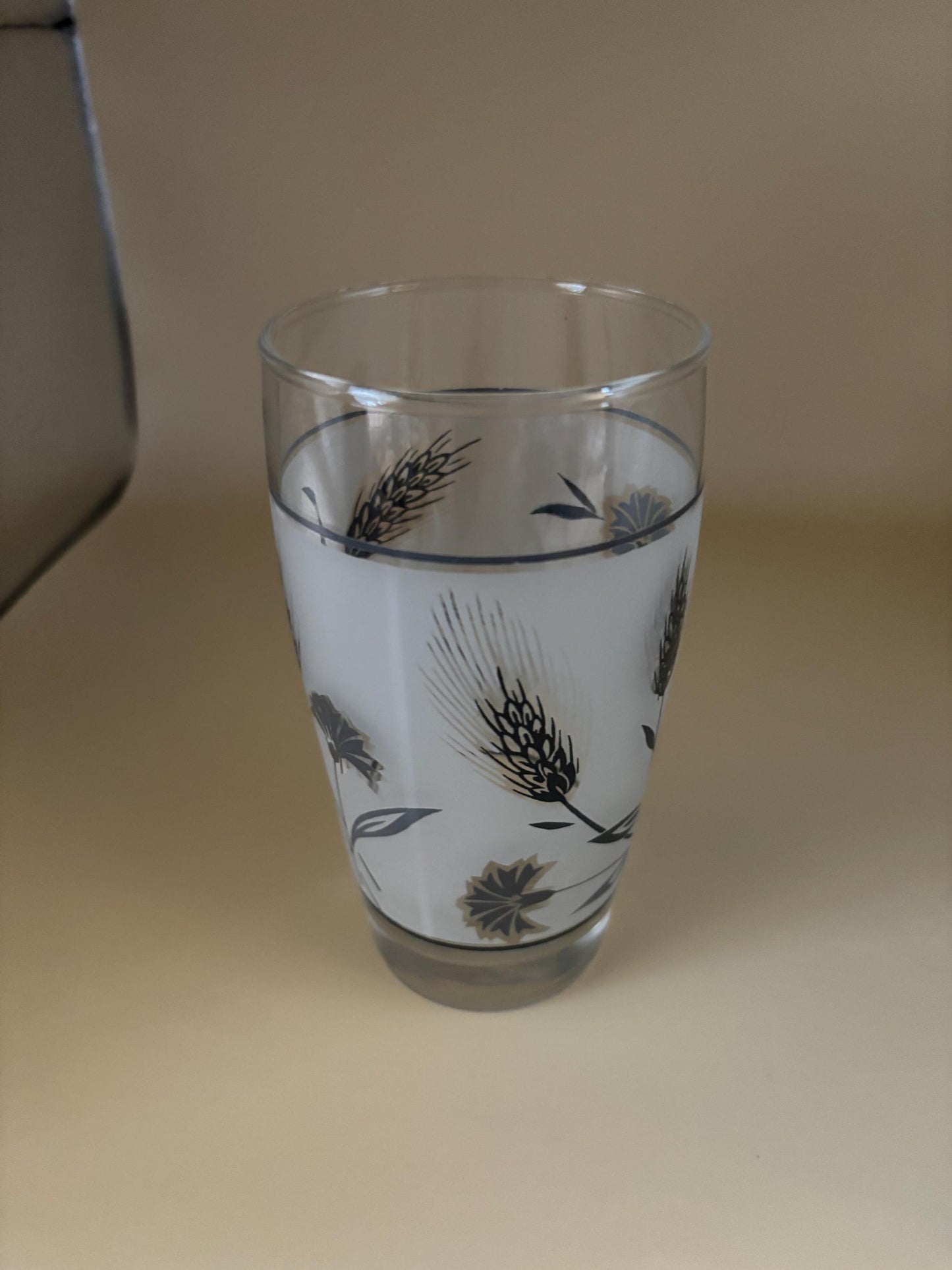 Vintage Silver City Crystal Glass: Mid-Century Wheat Design