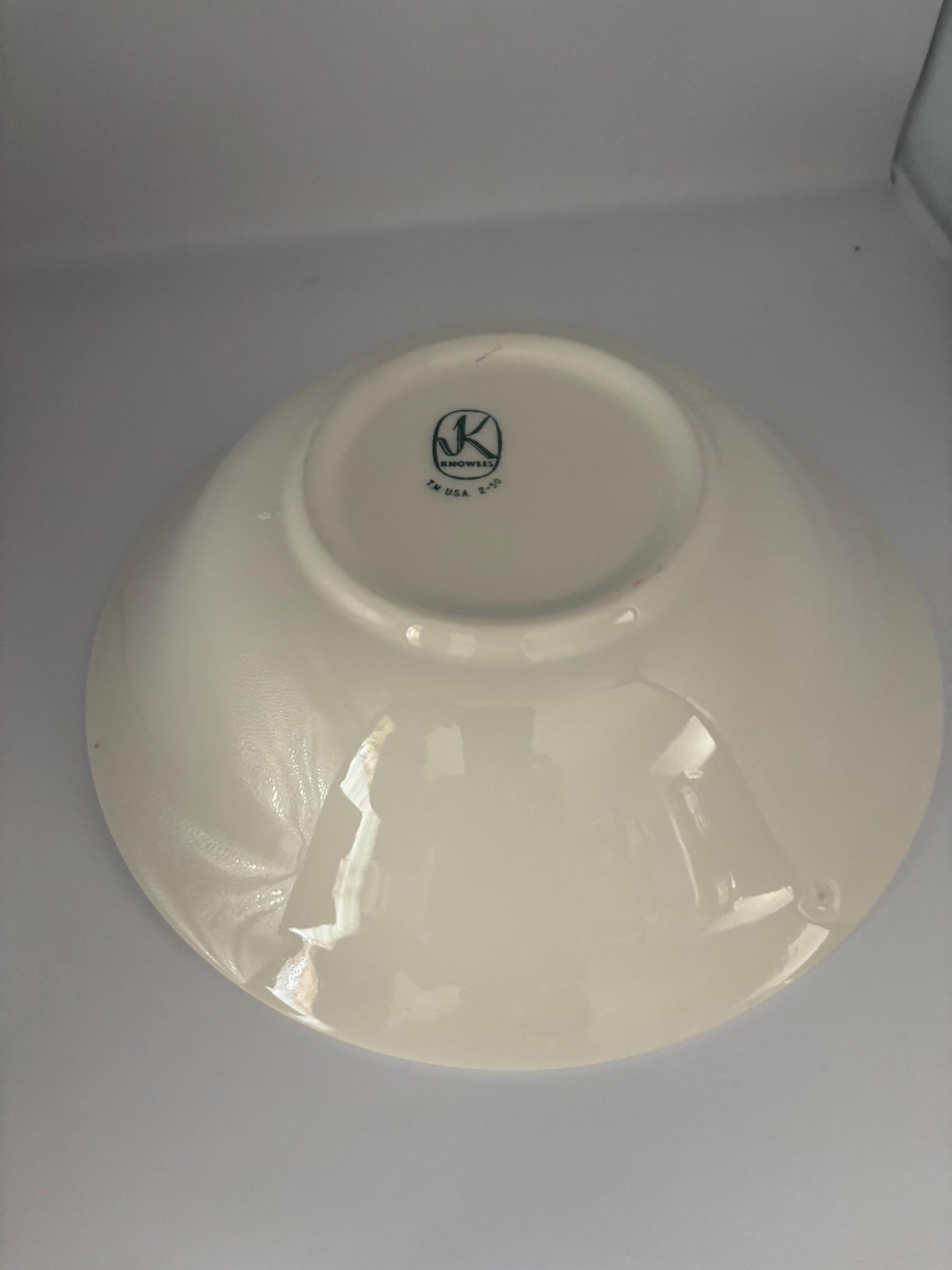 Knowles Pasadena Green Plaid Serving Bowl, Lover Antiques Vintage