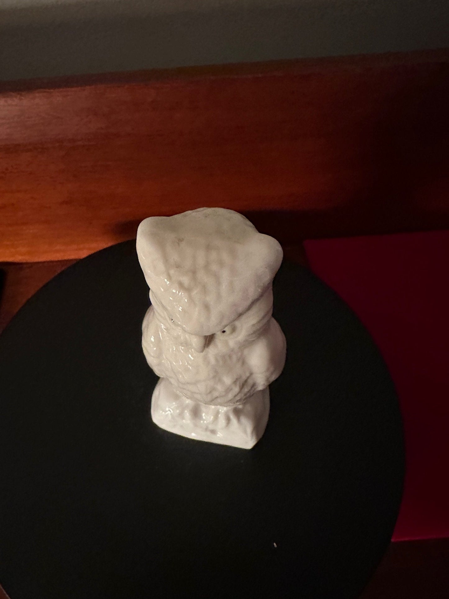 Vintage Belleek Ireland Porcelain Owl Figurine, 5"