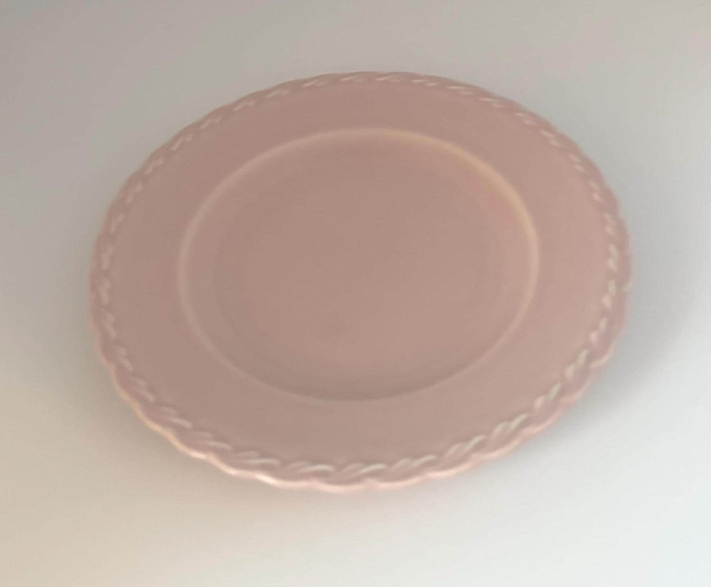 Vernon Kilns Native California Pink Plate, Lover Antiques and Vintage