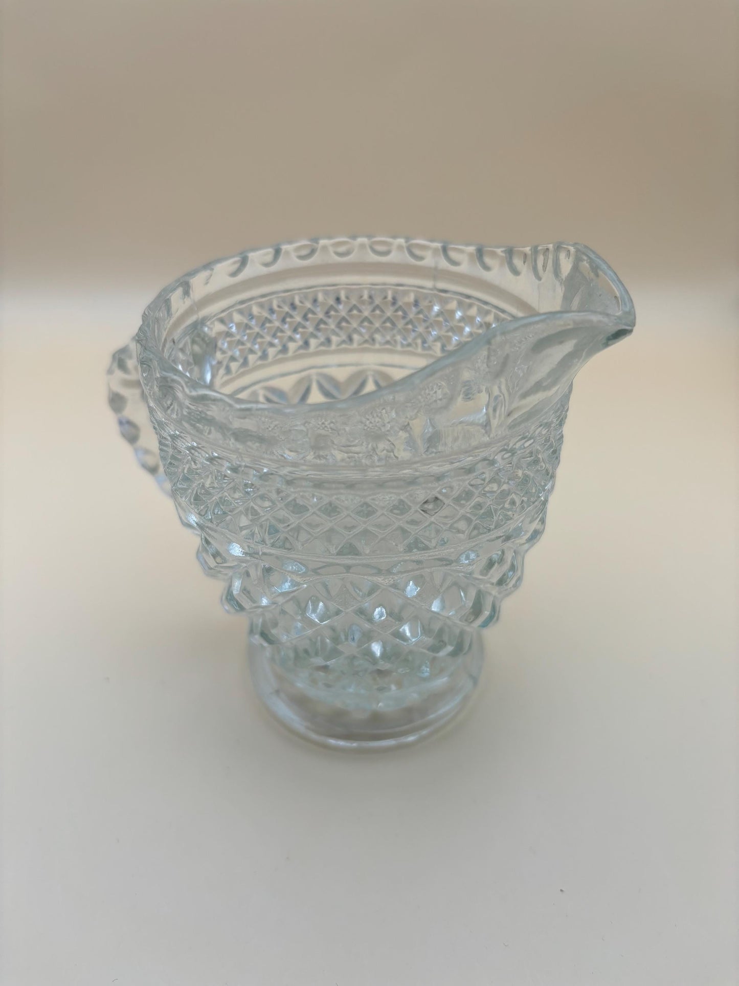 Vintage Wexford Glass Pitcher Cut Crystal Glass Art Lover Antiques and Vintage