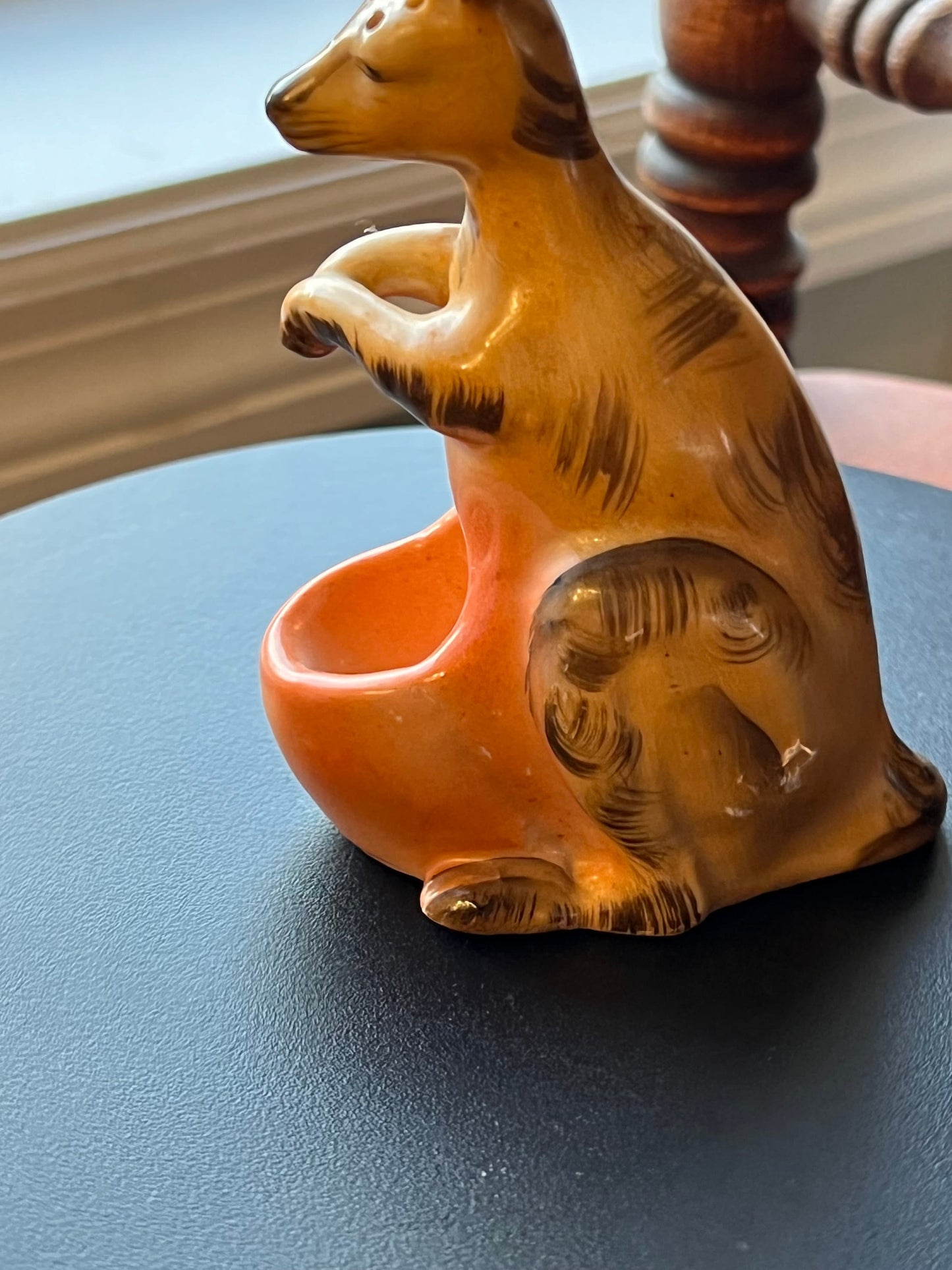 Vintage Kangaroo Ceramic Figurine, Kangaroo Toothpick Holder, Small Holder, Lover Antiques and Vintage