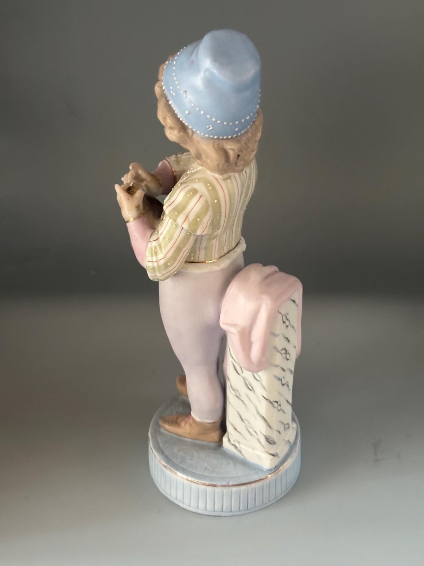 Antique Meissen Bisque Porcelain Boy Girl Strumming Guitar Figurine, Lover Antiques and Vintage