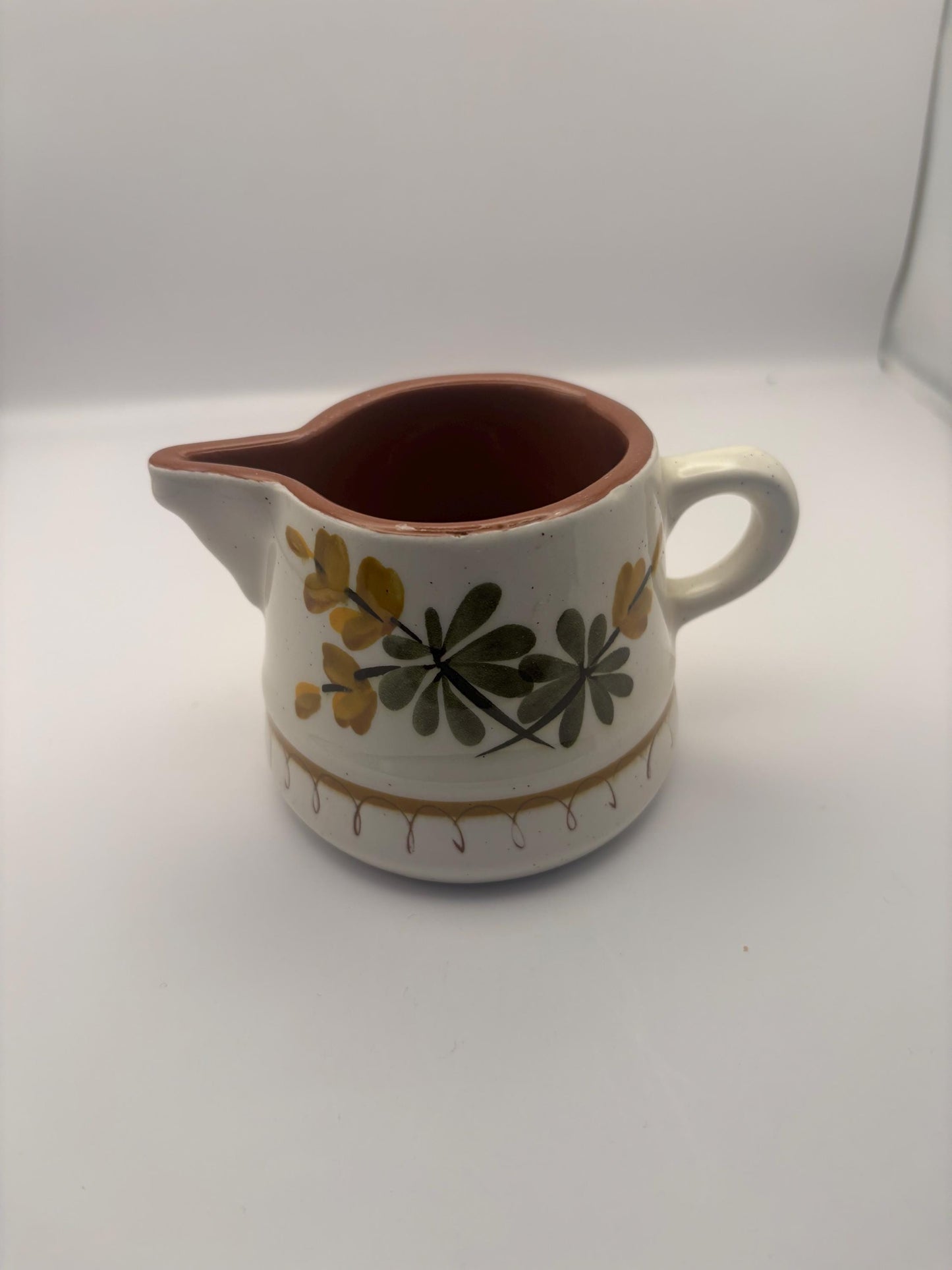 Stangl Pottery Creamer, Golden Blossom Design, Potteries from Trenton, NJ, Lover Antiques Vintage