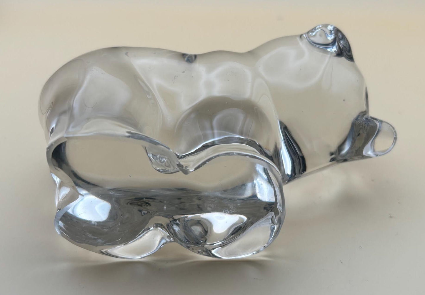 Vintage Glass Bear Cub Glass Animal Glass Art Paperweight Lover Antiques and Vintage