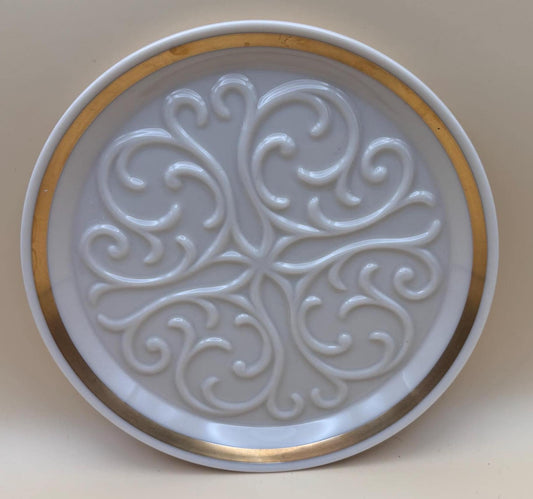 Vintage Lenox Gold Gilded Scroll Coaster - Dresser Plate