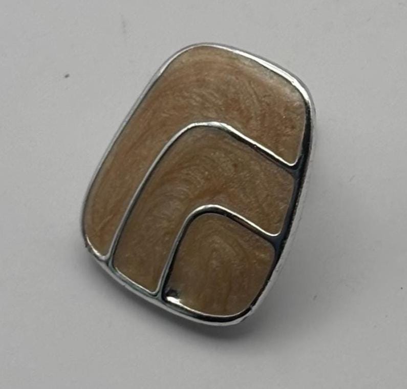 Vintage Mustard Silver Enamel Earrings Lover Antiques and Vintage