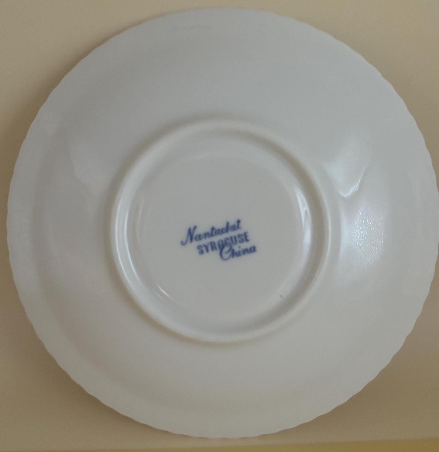 Vintage Nantucket Saucer Plate by Syracuse China Blue & White Dishes Lover Antiques and Vintage
