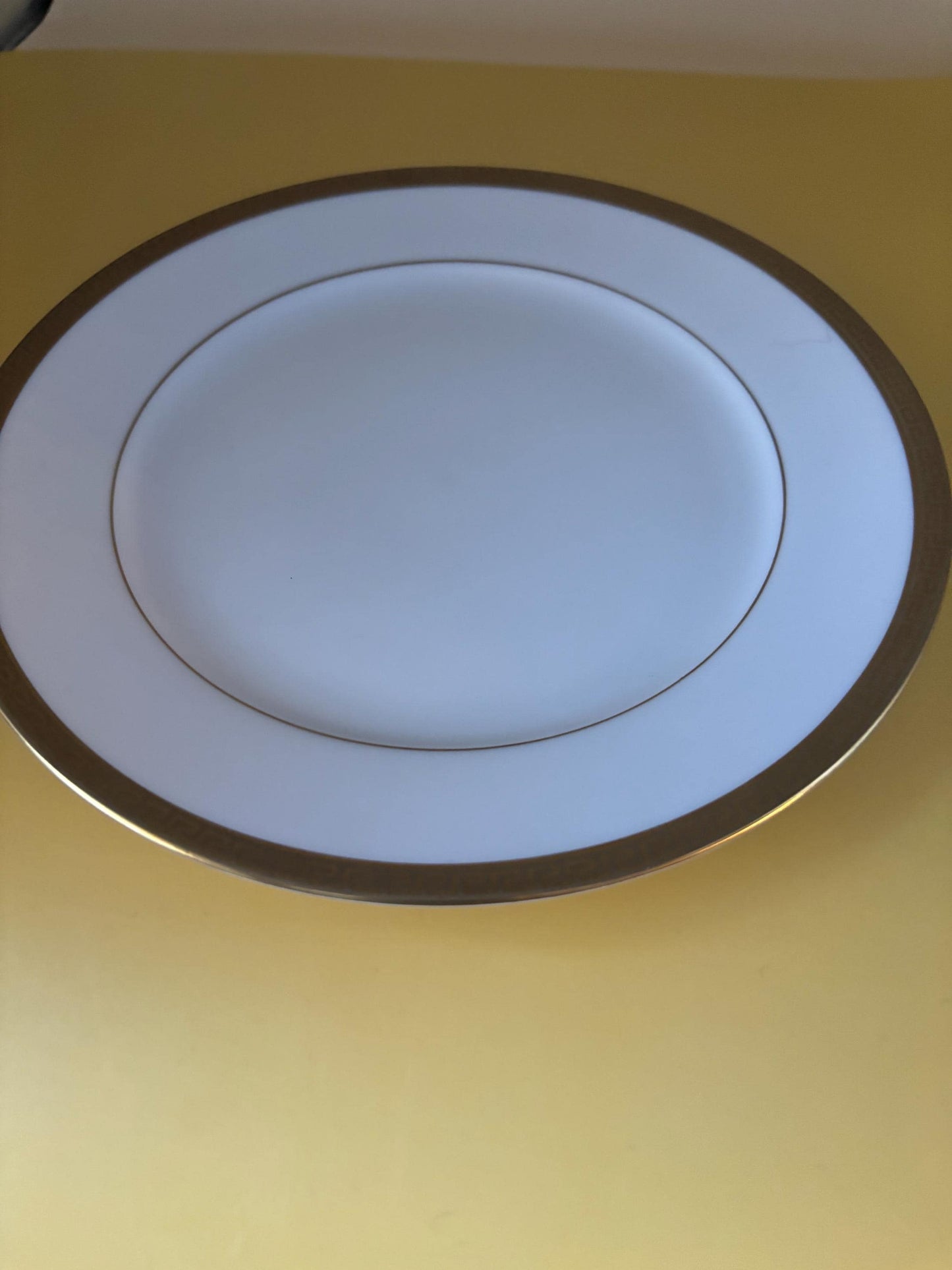 Vintage Gold Gilded Plates by Treasure Chest Made in Germany, Shelledge Salad Plate, White Dinner Plate, Collectible Vintage Serveware