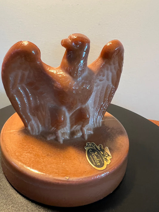 Vintage Fenton Eagle American Bicentennial 1976 Home Decor Glass Animals Lover Antiques and Vintage