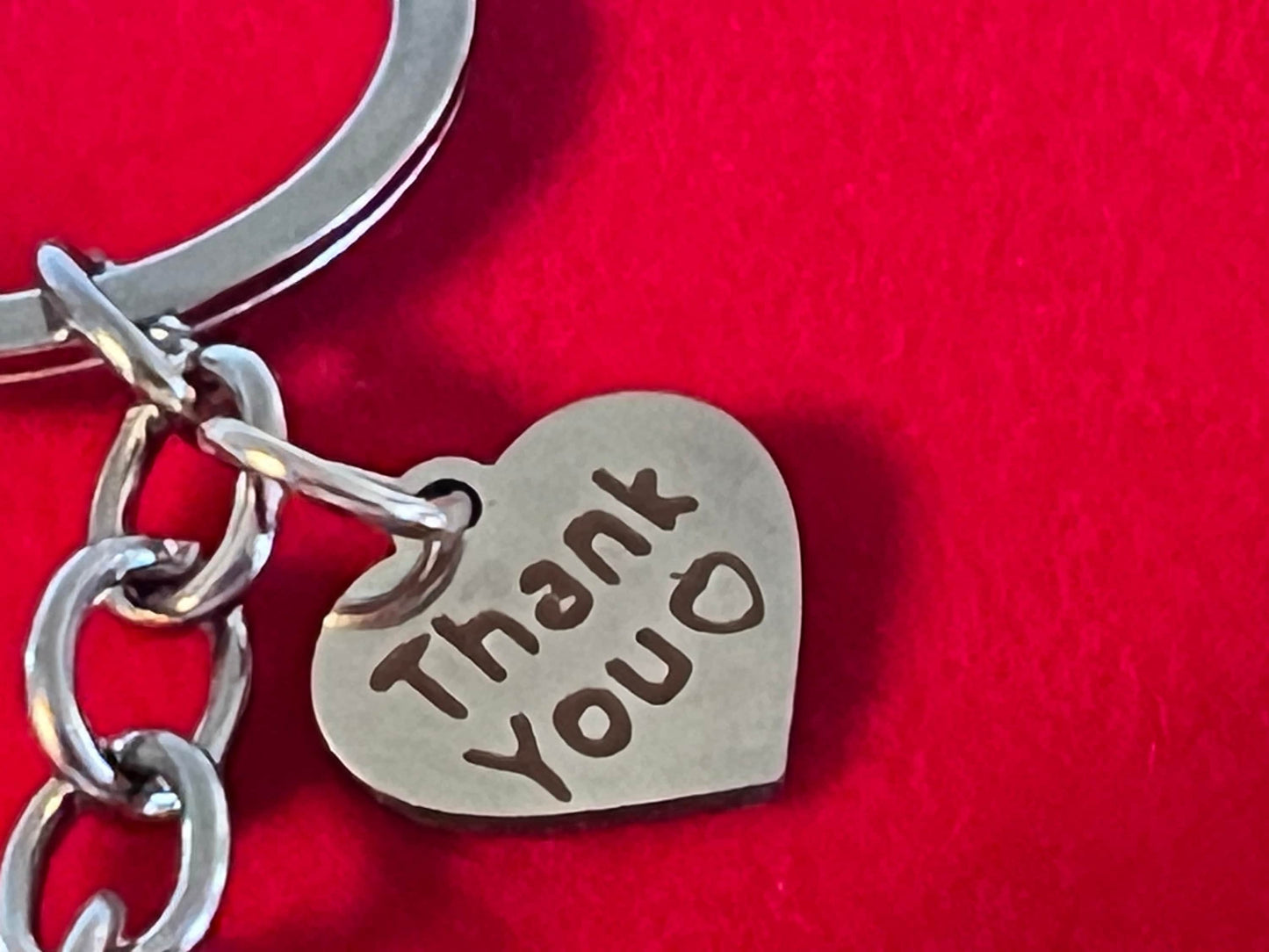 Apple Teacher Keychain: Rhinestone Apple, Thank You Gift