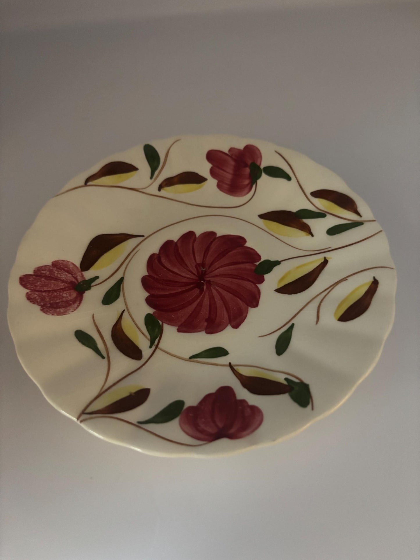 Blue Ridge Southern Potteries Saucer Plate, Laura Collection Design, Lover Antiques and Vintage