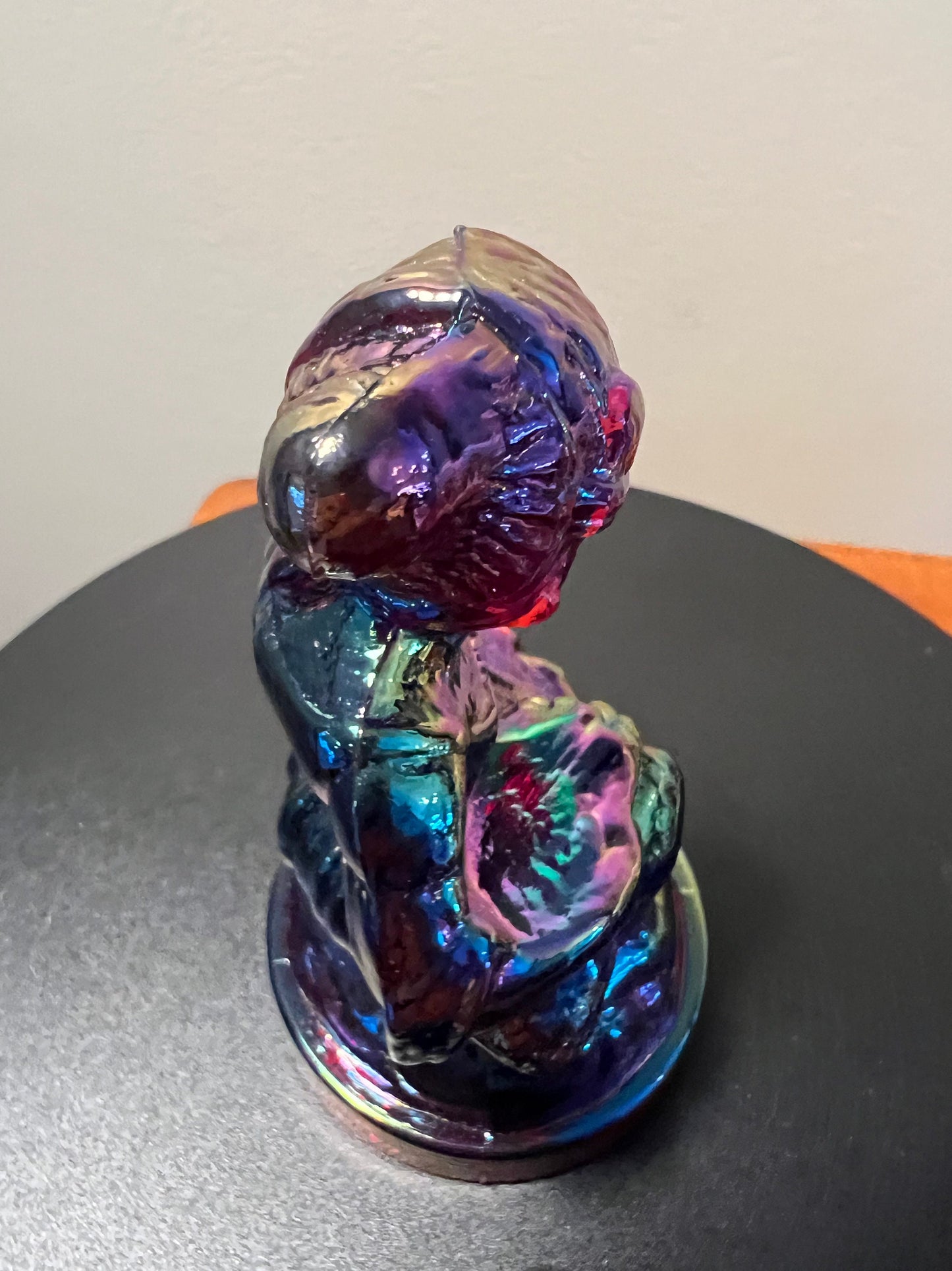 Vintage Little Women Beth Purple Carnival Glass Figurine - Summit Art