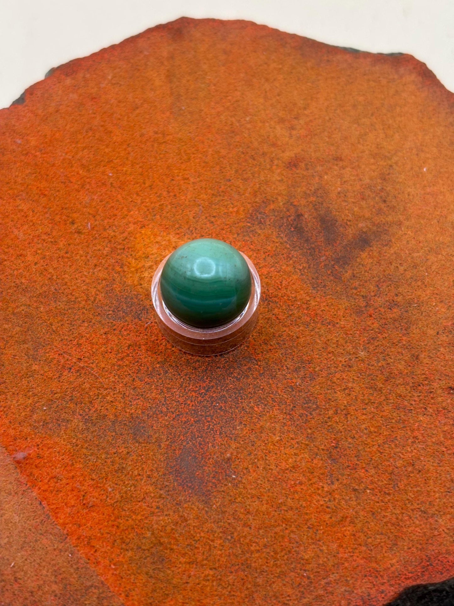 Vintage Marble King Green with Blue Striations Glass Marble Lover Antiques and Vintage