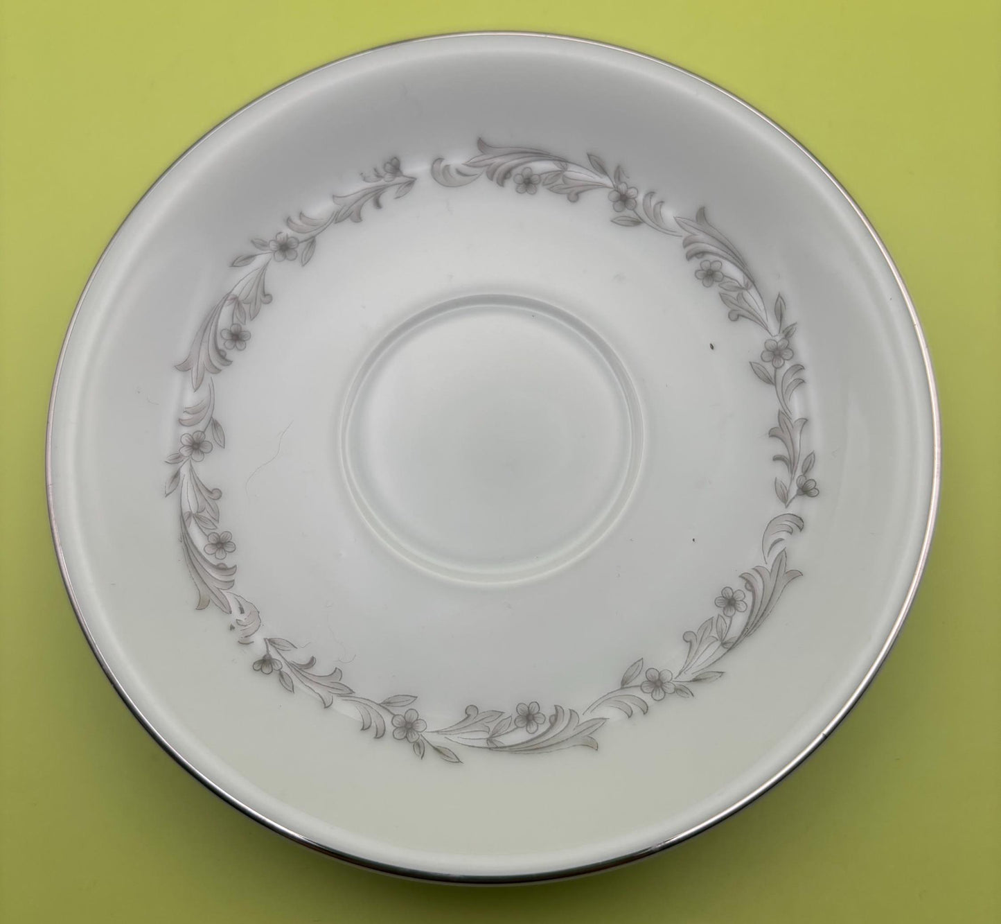 Noritake Gray & White Tea Cup and Saucer Set Made in Japan Lover Antiques and Vintage