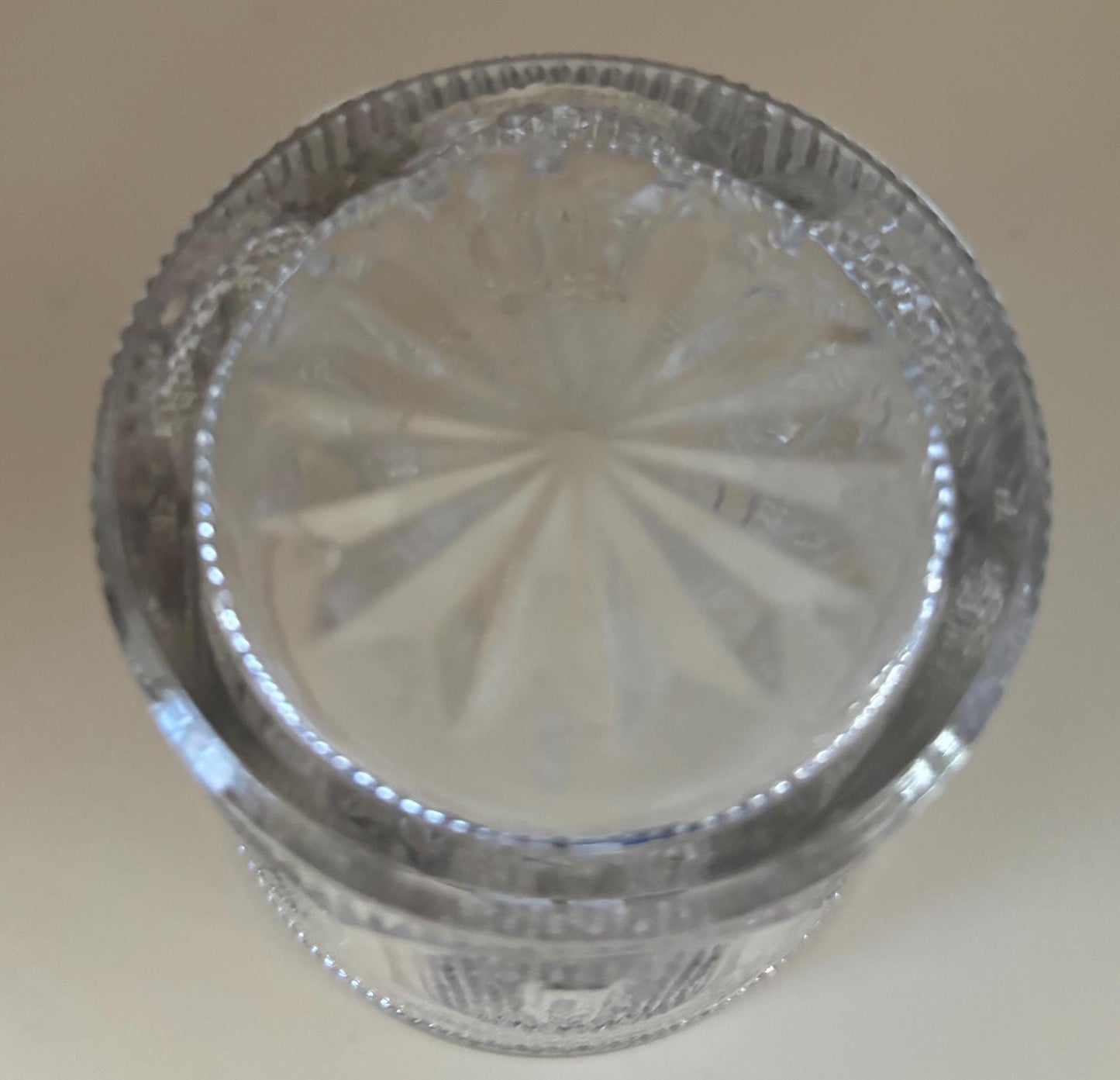 Antique Glass Cup or Spooner Lover Antiques and Vintage