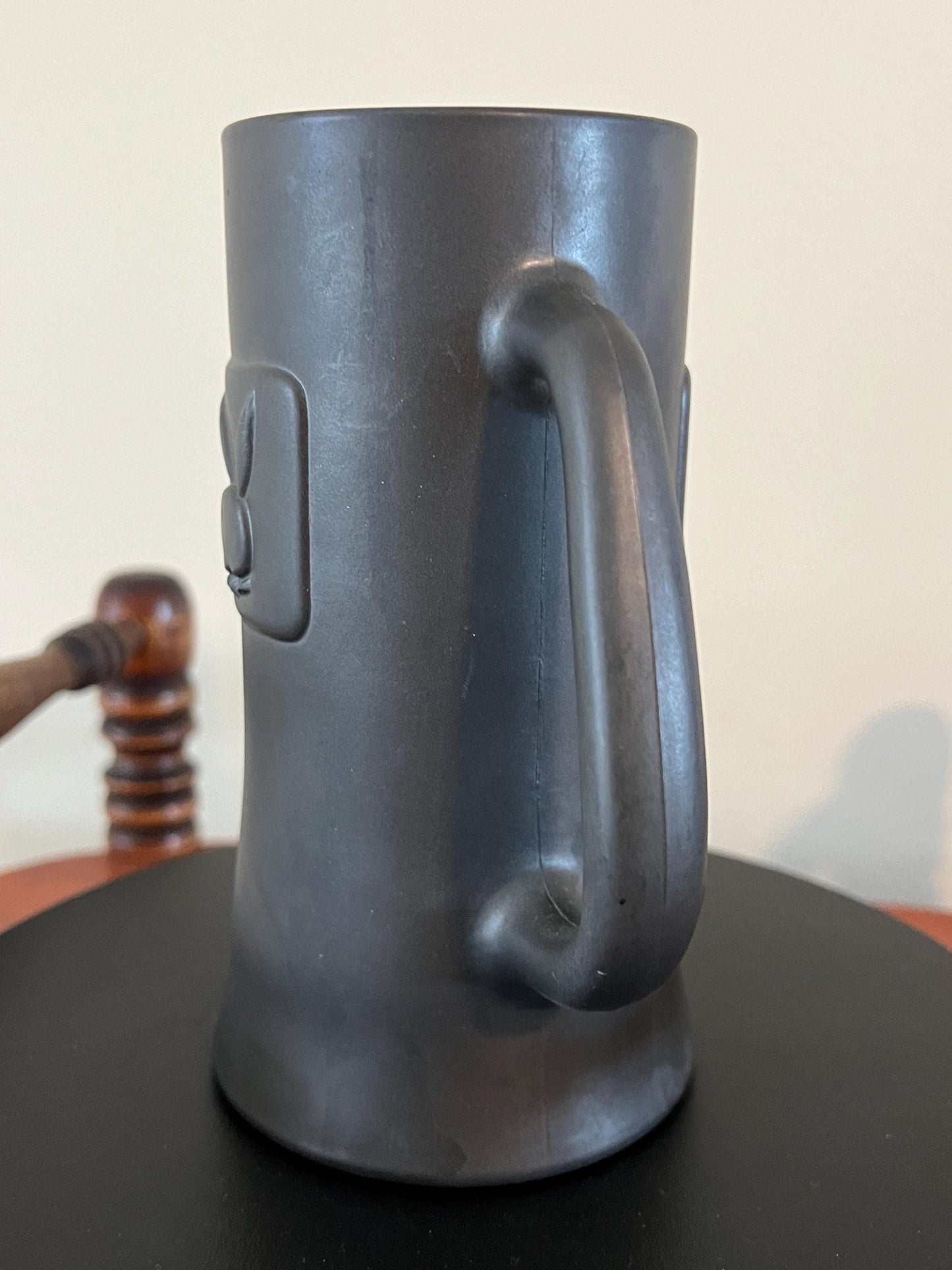 Vintage Playboy Stein Tall Clay Cup Beer Mug with Playboy Bunny Charcoal Matte Look Lover Antiques and Vintage