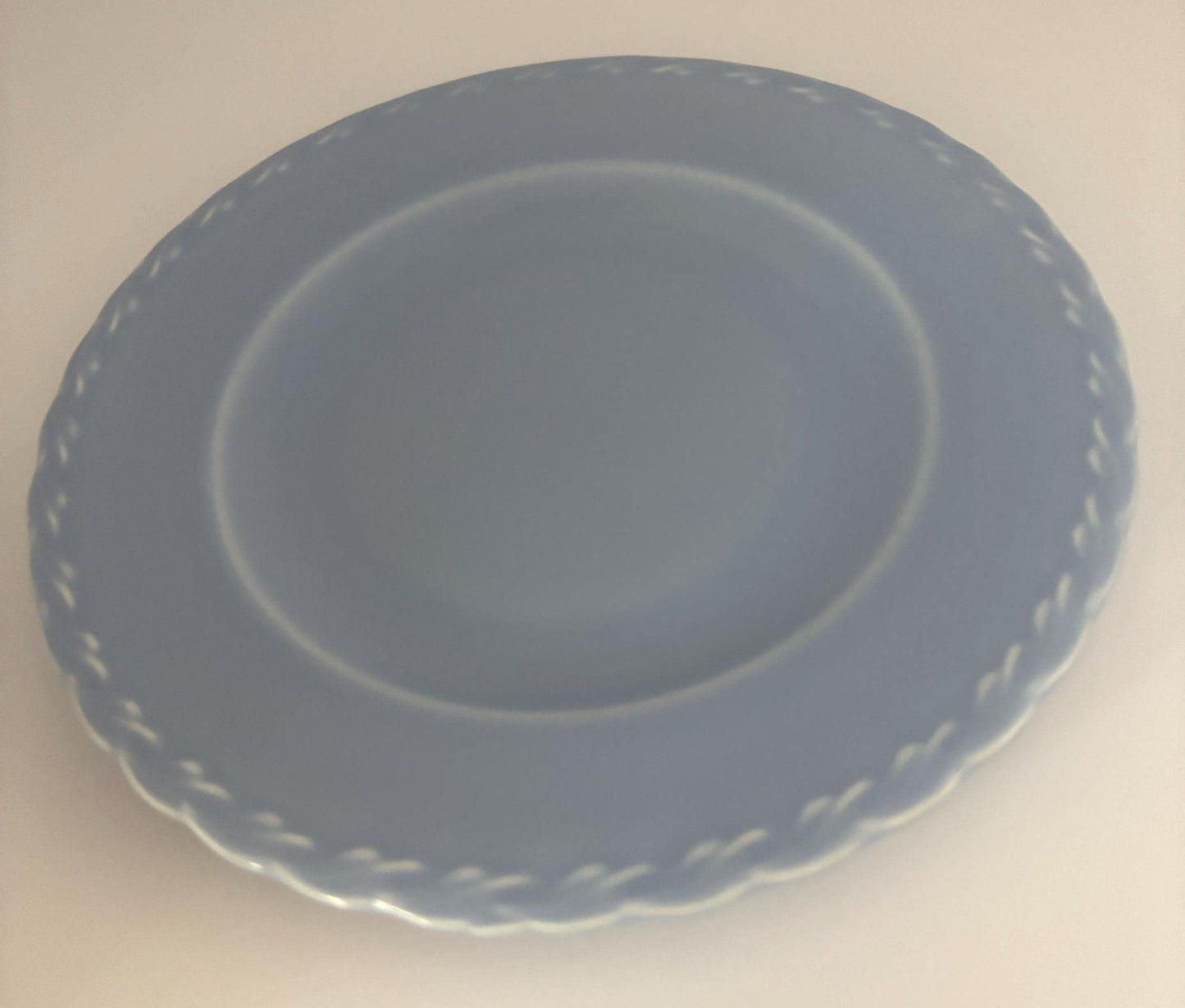 Vernon Kilns Native California Blue Bread Plate, Lover Antiques and Vintage