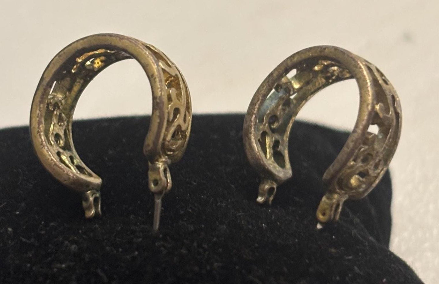 Vintage Gold Filigree Earrings, Lover Antiques and Vintage