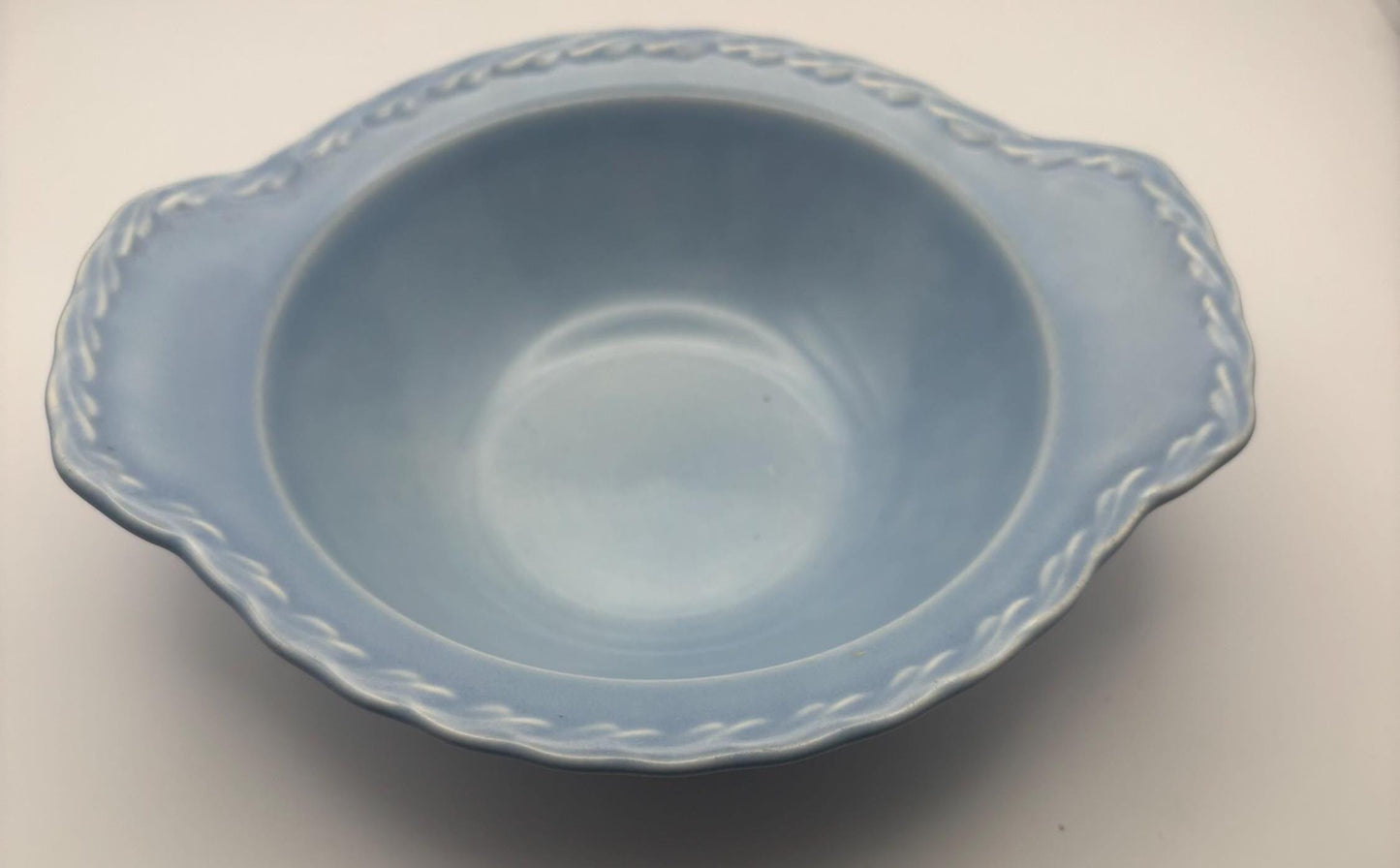 Vernon Kilns Native California Blue Bowl, Melinda Dinnerware Line, Lover Antiques and Vintage