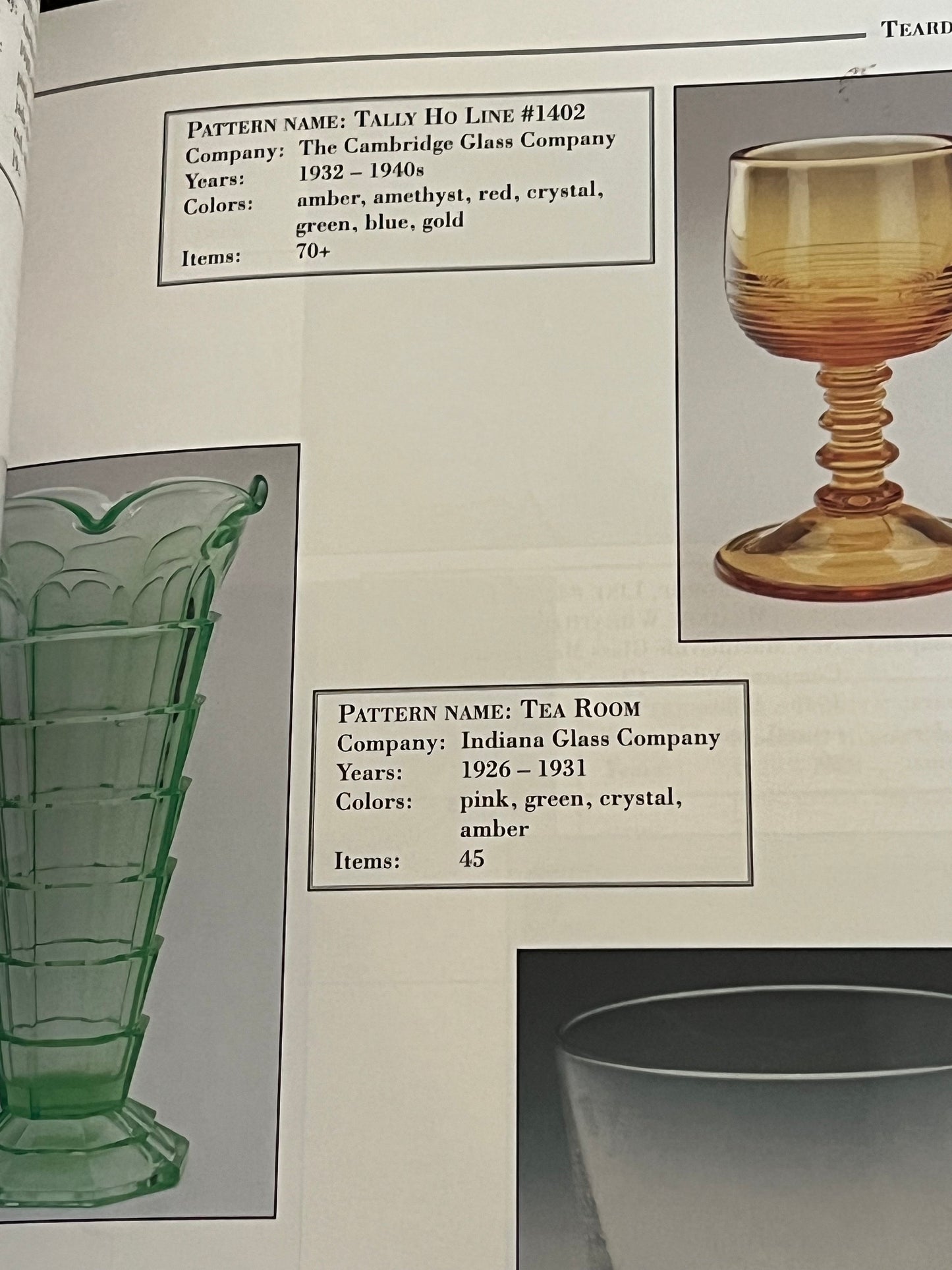 Florence's Glassware Pattern Identification Guide: Vintage Glass Art Book