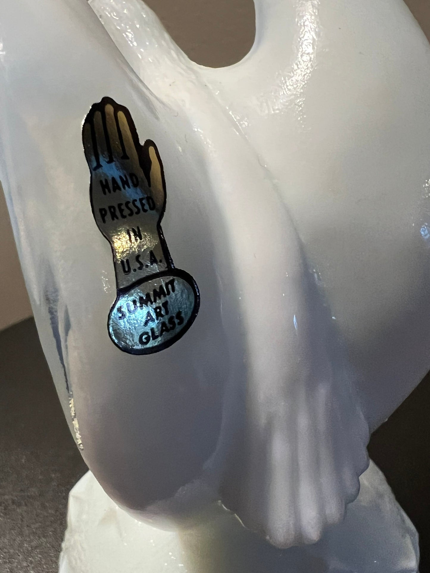 Vintage Summit Art Glass Eagle Figurine: 1776 Bicentennial