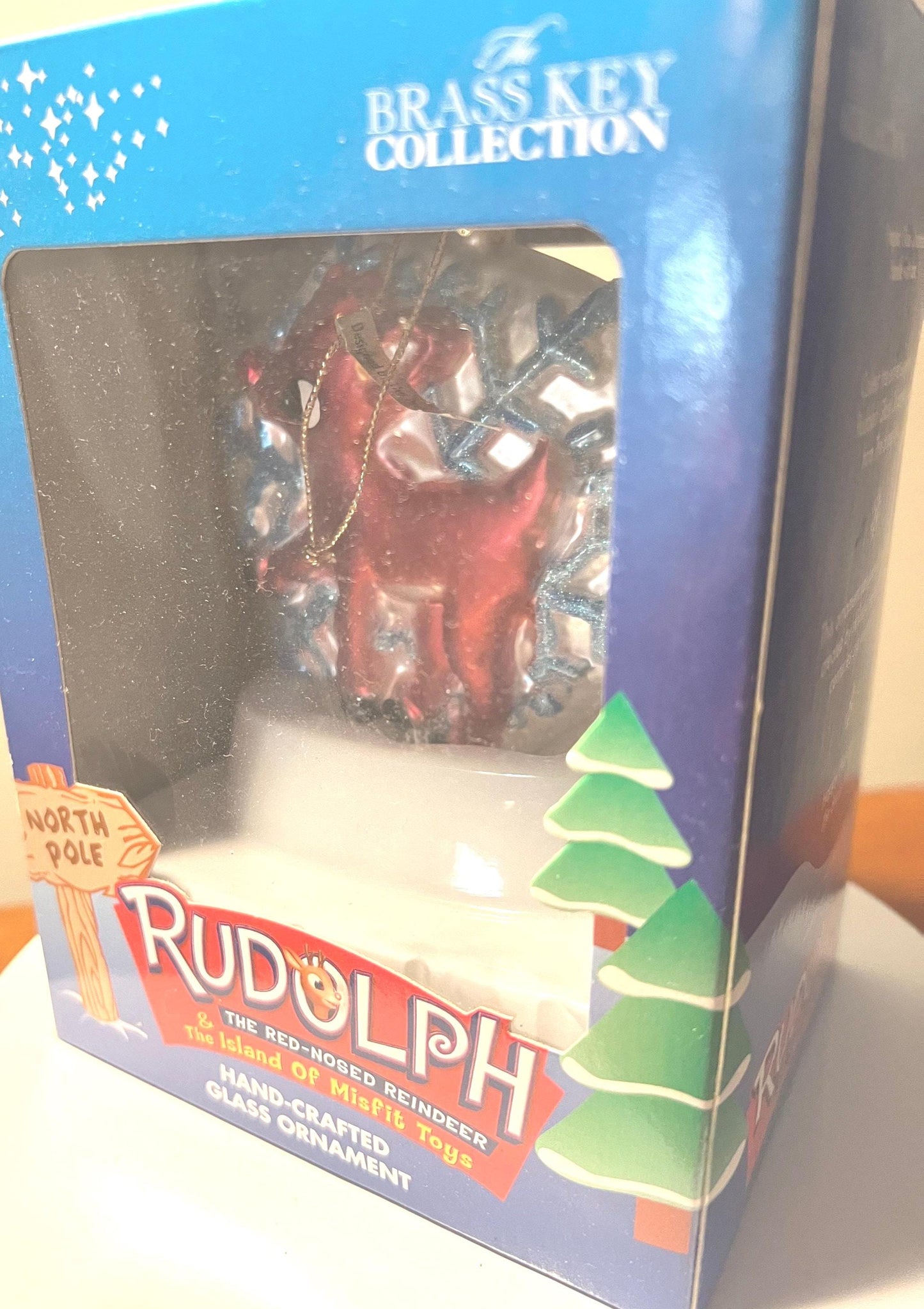 Vintage Rudolph Ornament: Brass Key Collection, Made in USA