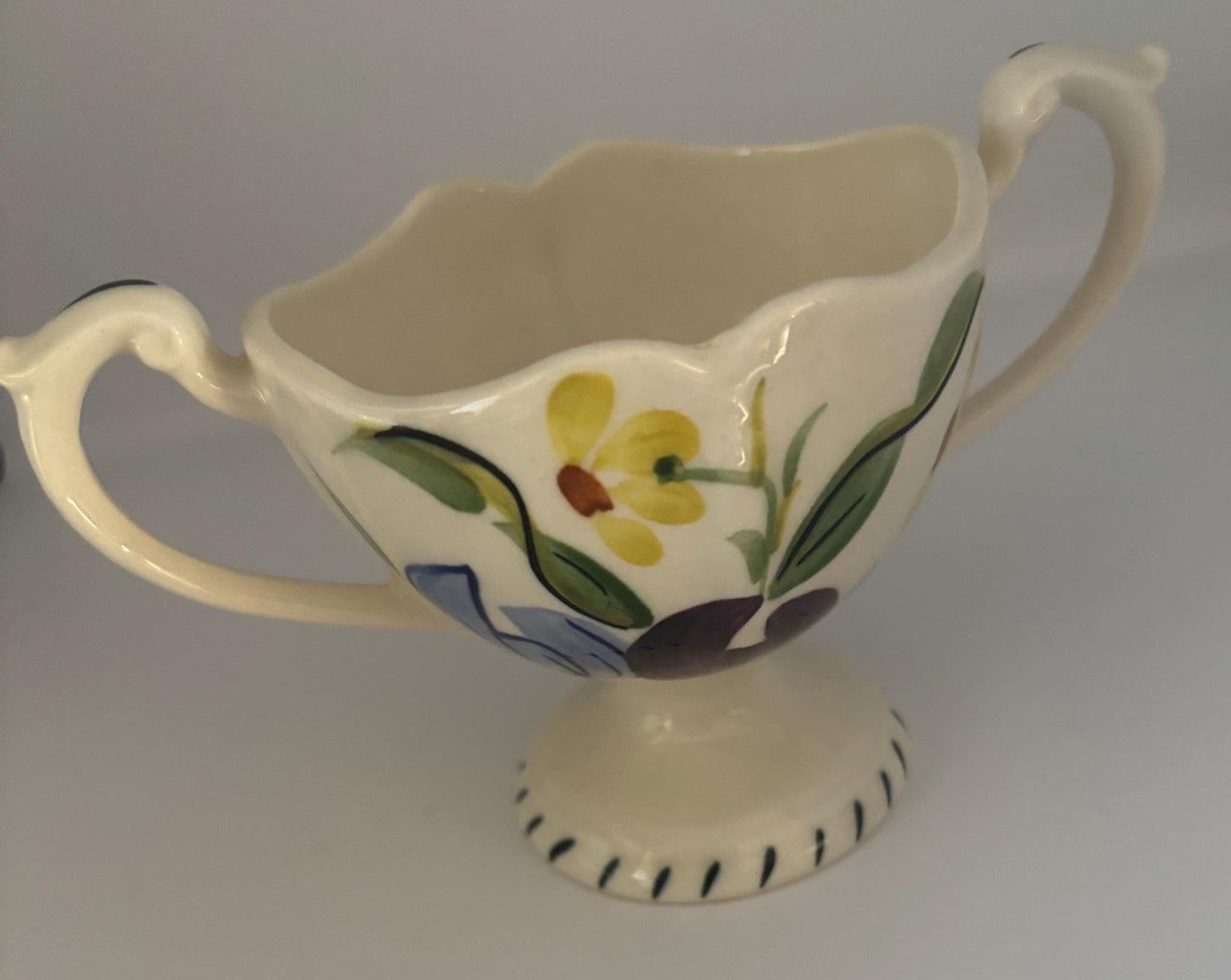 Blue Ridge Southern Pottery Open Sugar Bowl, Lover Antiques and Vintage