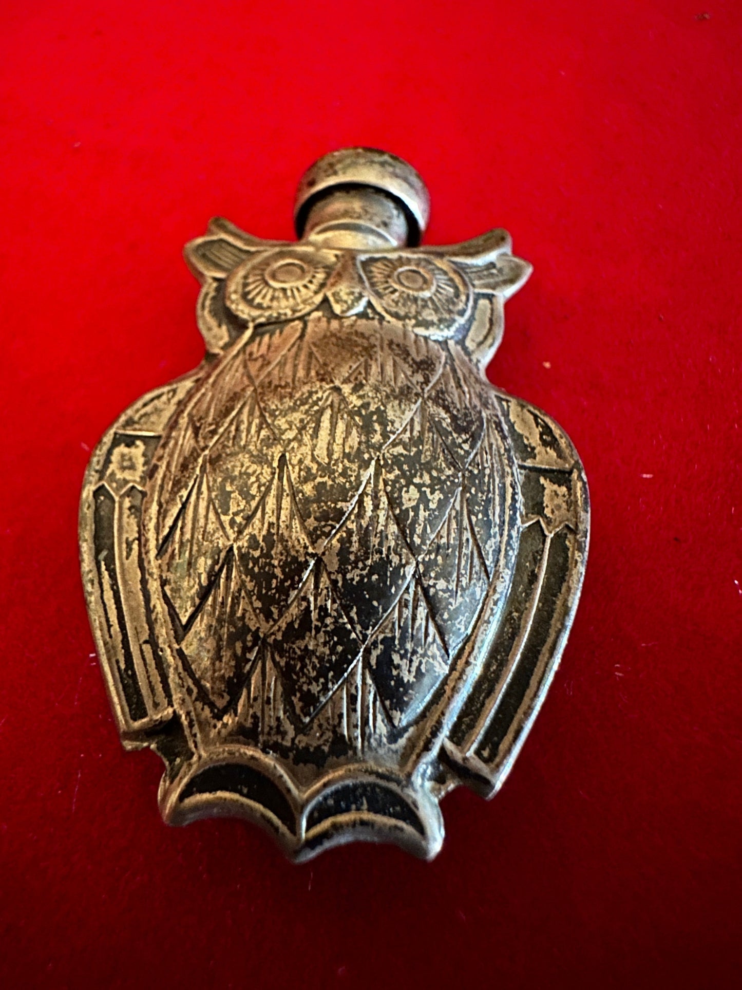 Vintage Tiffany & Co. Sterling Silver Perfume Bottle Owl, Lover Antiques and Vintage