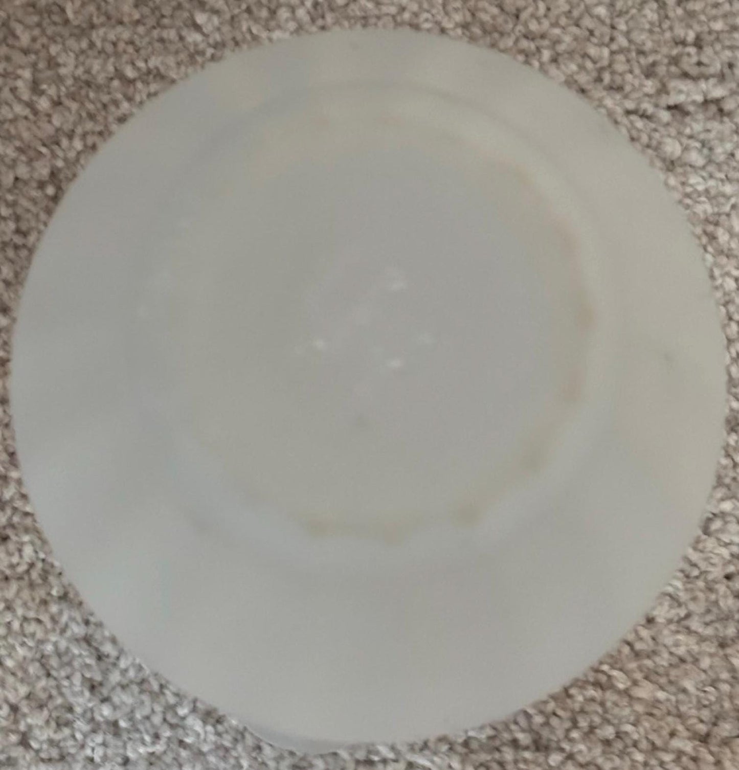 Vintage Steuben Ivrene Art Glass Vase: White Ruffled Calcite