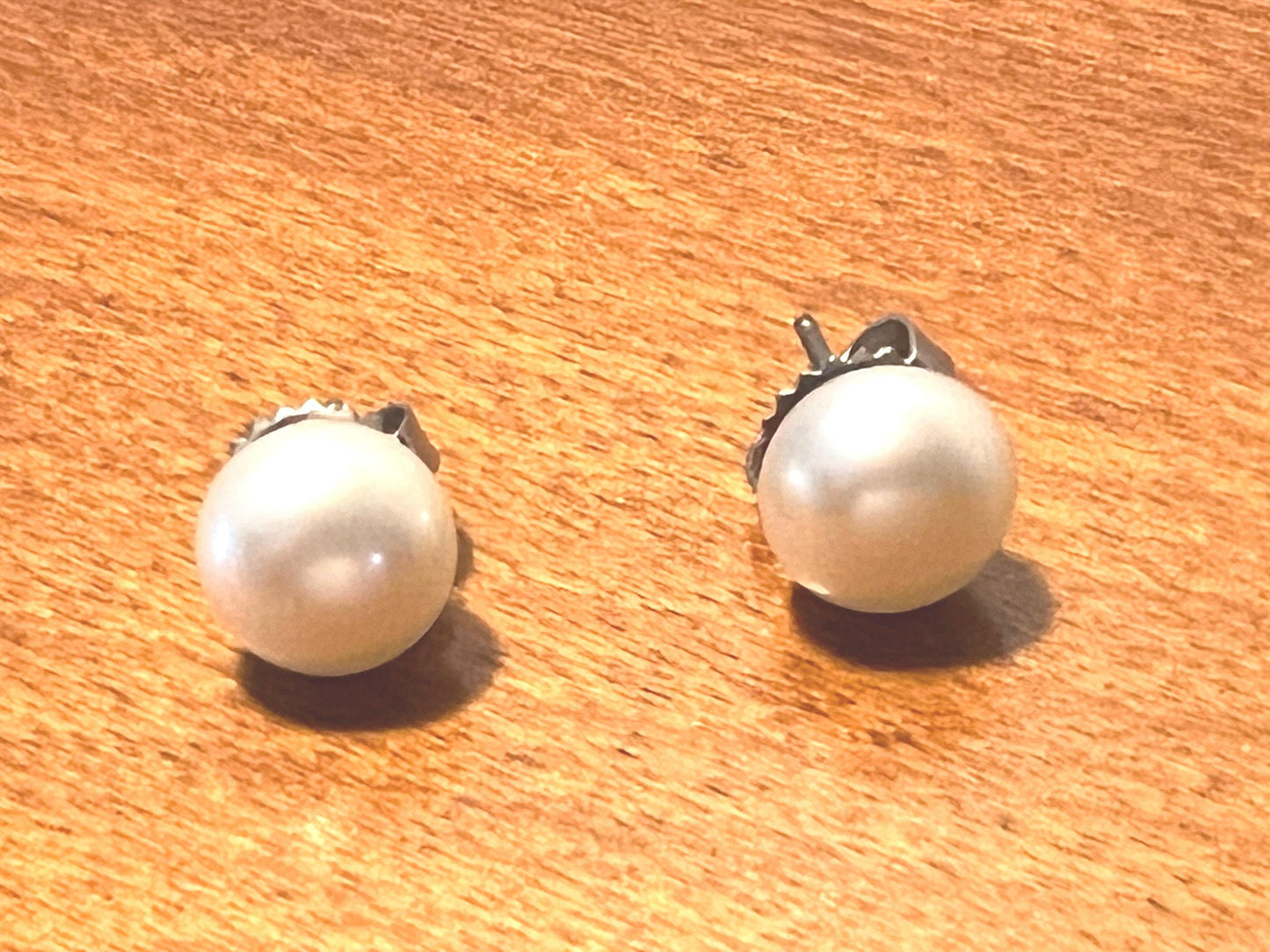 Vintage large faux pearl earrings with stainless steel posts earring jewelry Lover Antiques and Vintage
