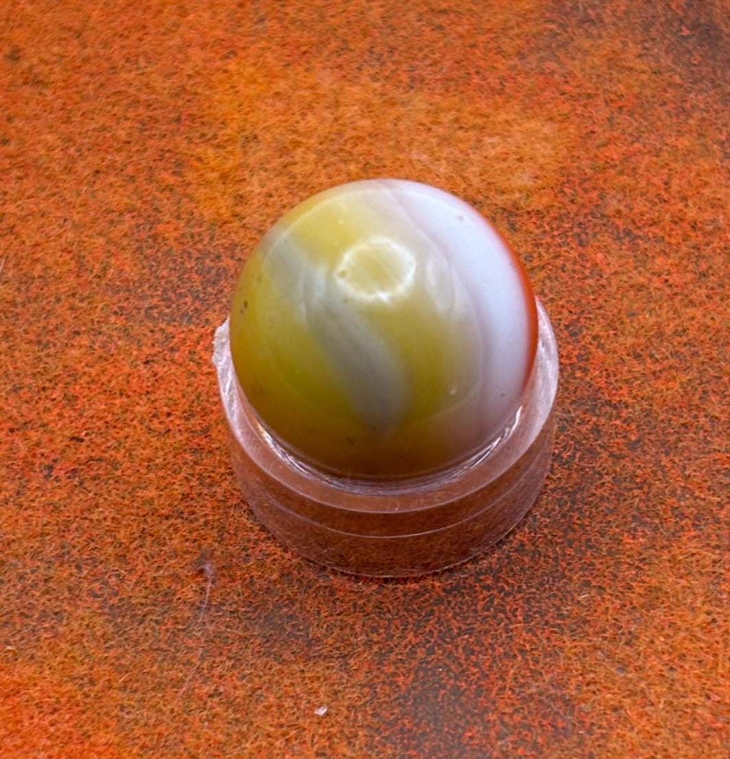 Vintage Vitro All Red Glass Marble Lover Antiques and Vintage