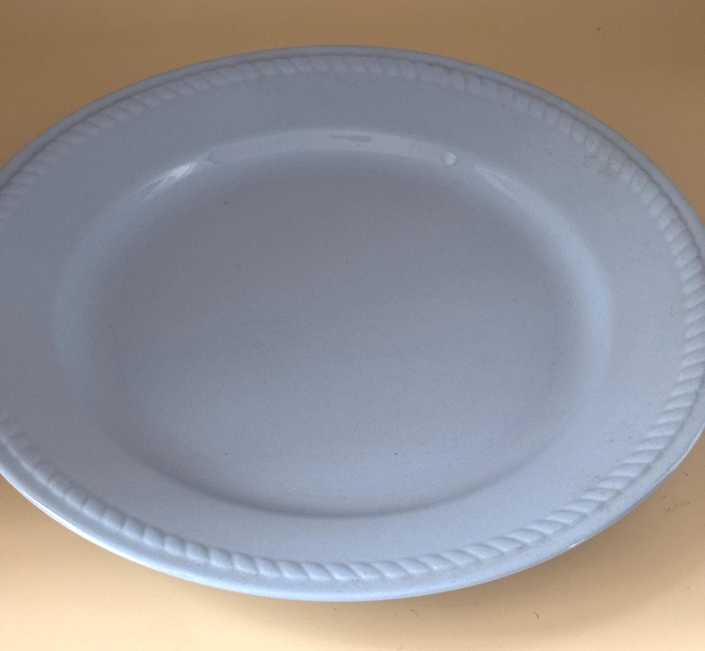 Homer Laughlin Kraft Blue Large Plate or Platter, Lover Antiques Vintage