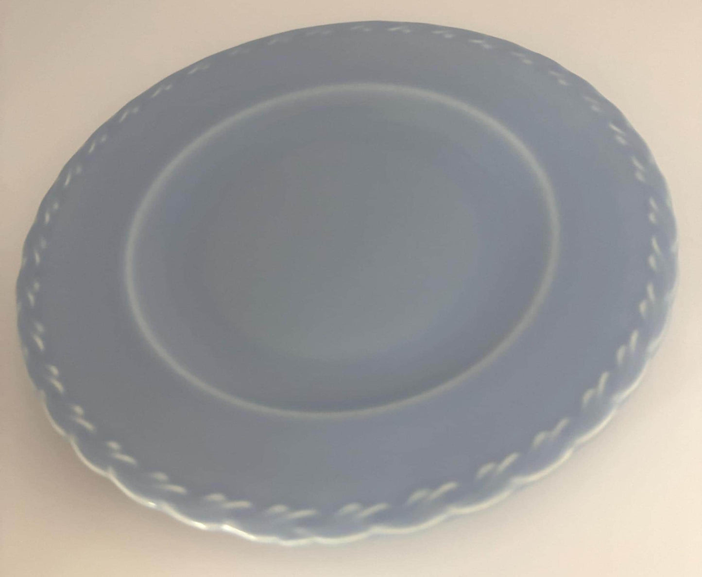 Vernon Kilns Native California Blue Bread Plate, Lover Antiques and Vintage