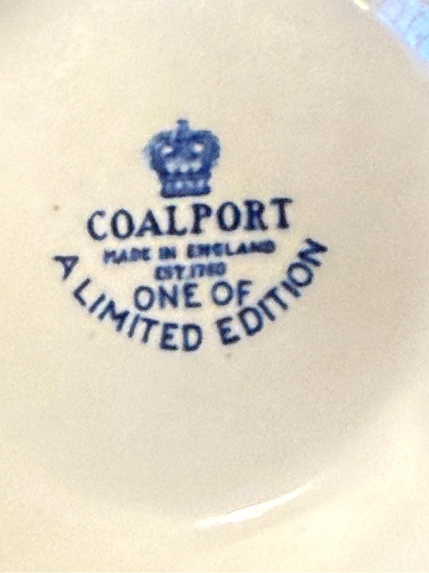 Vintage Coalport of England Decanter with Stopper Porcelain Blue & White Decanter Lover Antiques and Vintage