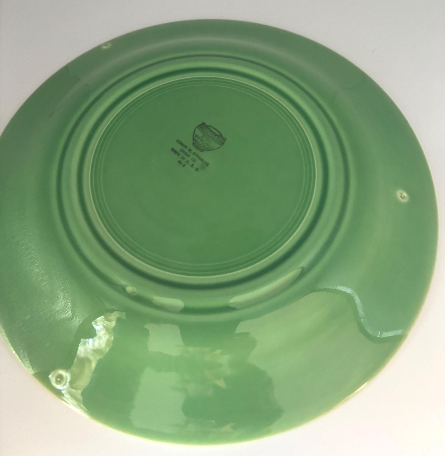 Edwin M. Knowles Dinner Plate, CHOOSE Green, Blue or Orange, Lover Antiques Vintage