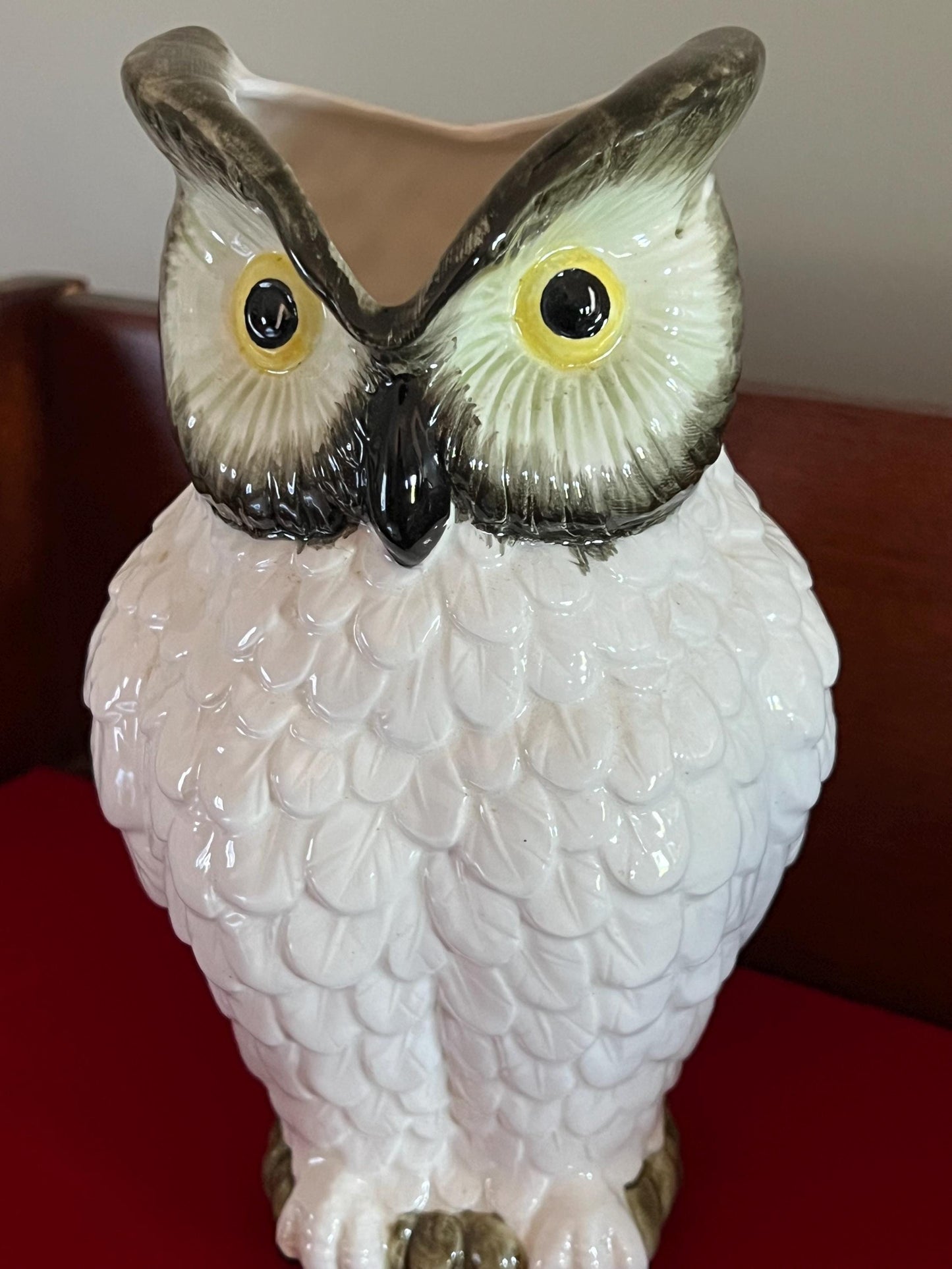 Vintage Nippon NSP of Japan Ceramic Owl Pitcher Owl Ceramic Statue Owl Figurine Lover Antiques and Vintage