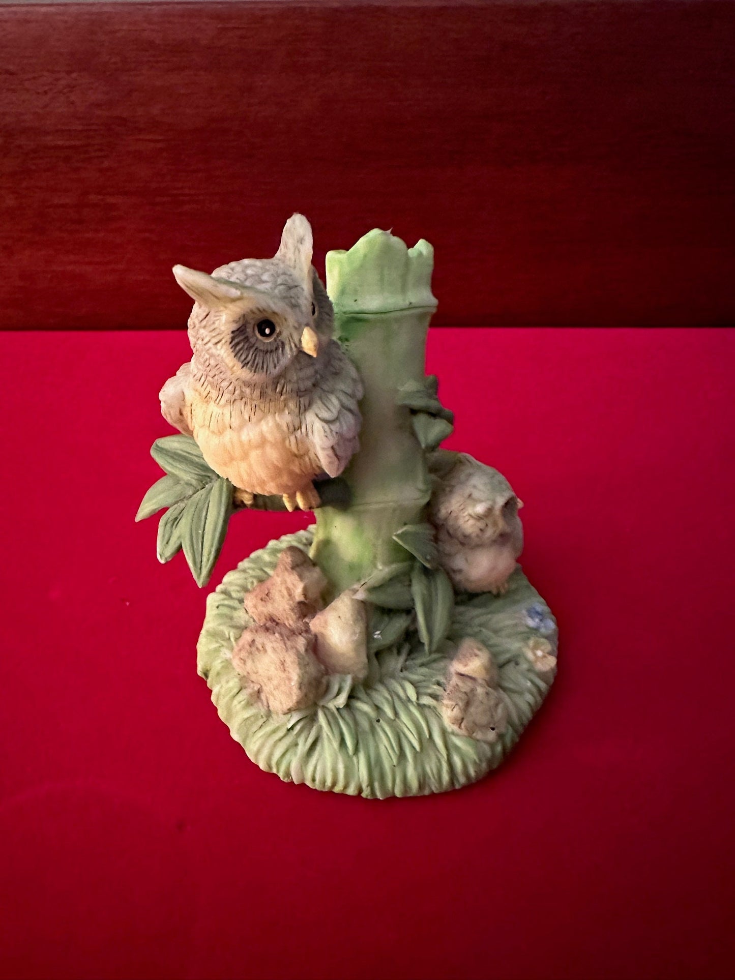 Vintage Porcelain Owl Figurine, Lover Antiques and Vintage