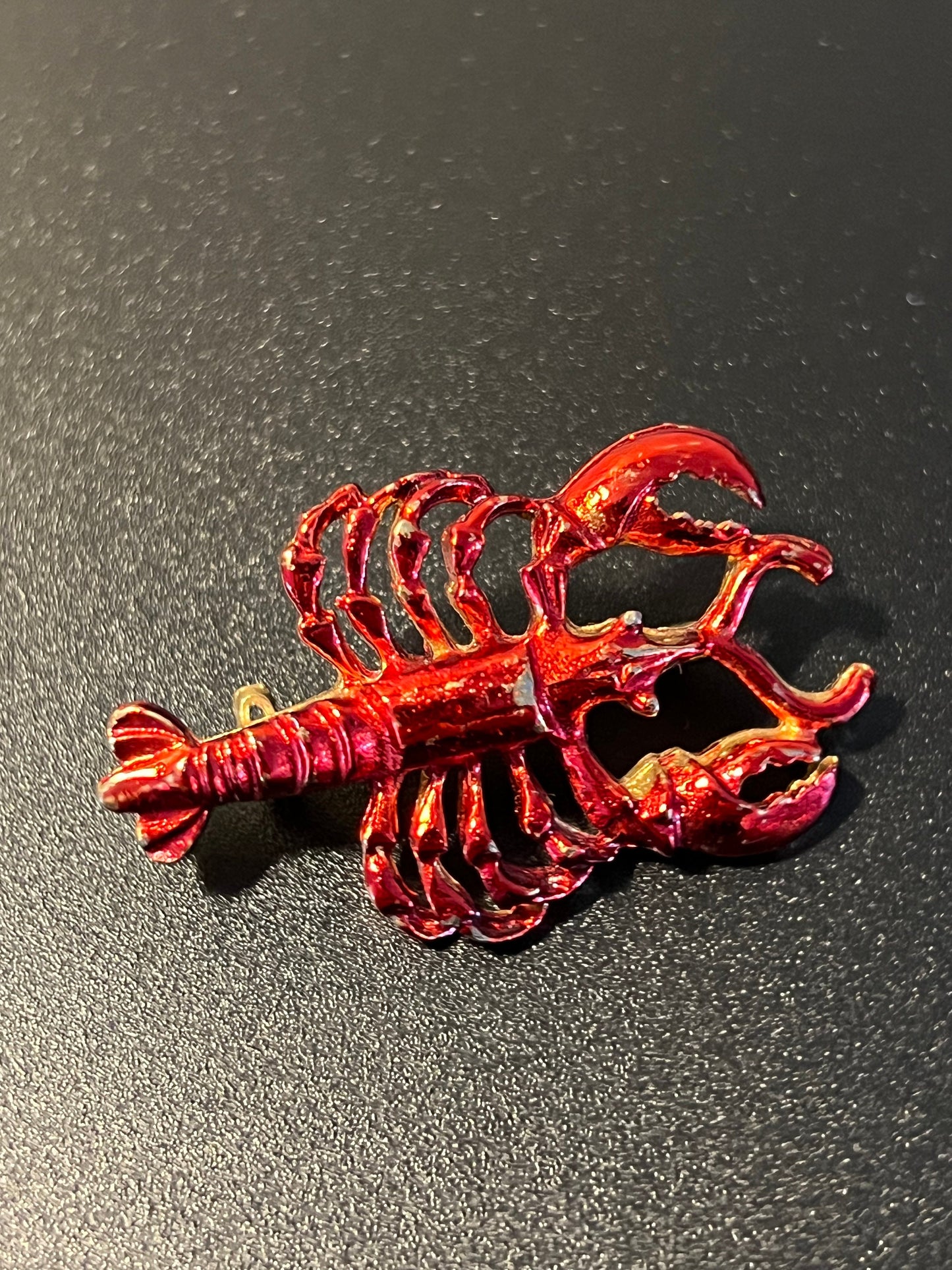 Vintage Red Lobster Brooch Pin Jewelry brooches Lover Antiques Red Enamel Pins
