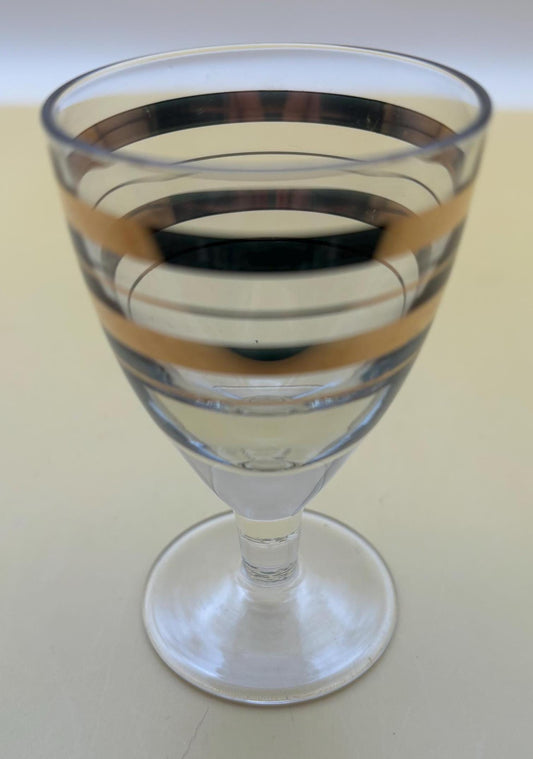 Vintage Gold Gilded Cordial Glass, Elegant Gold Gilded Cordial Glass, Gift for Her